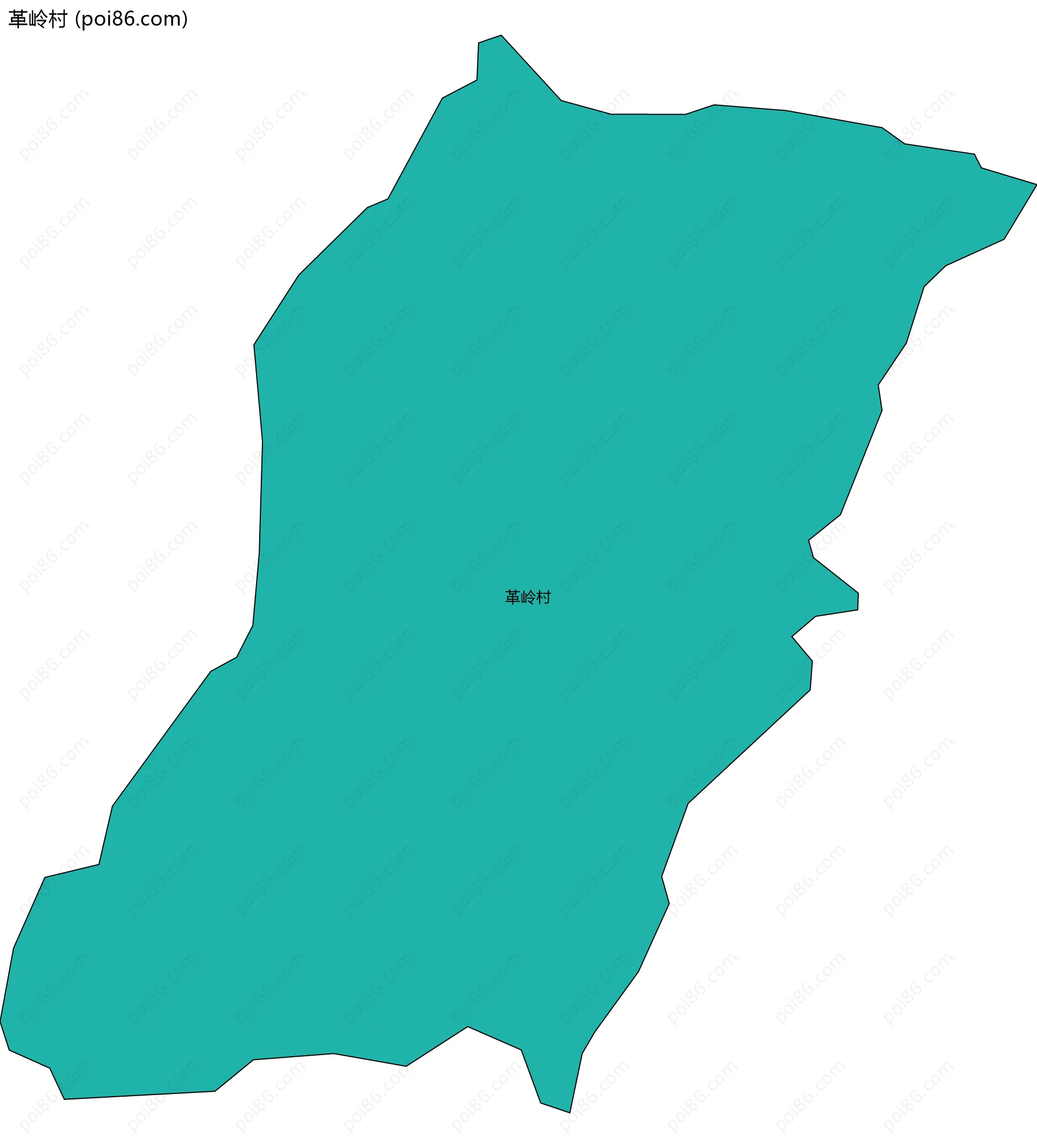 革岭村边界地图