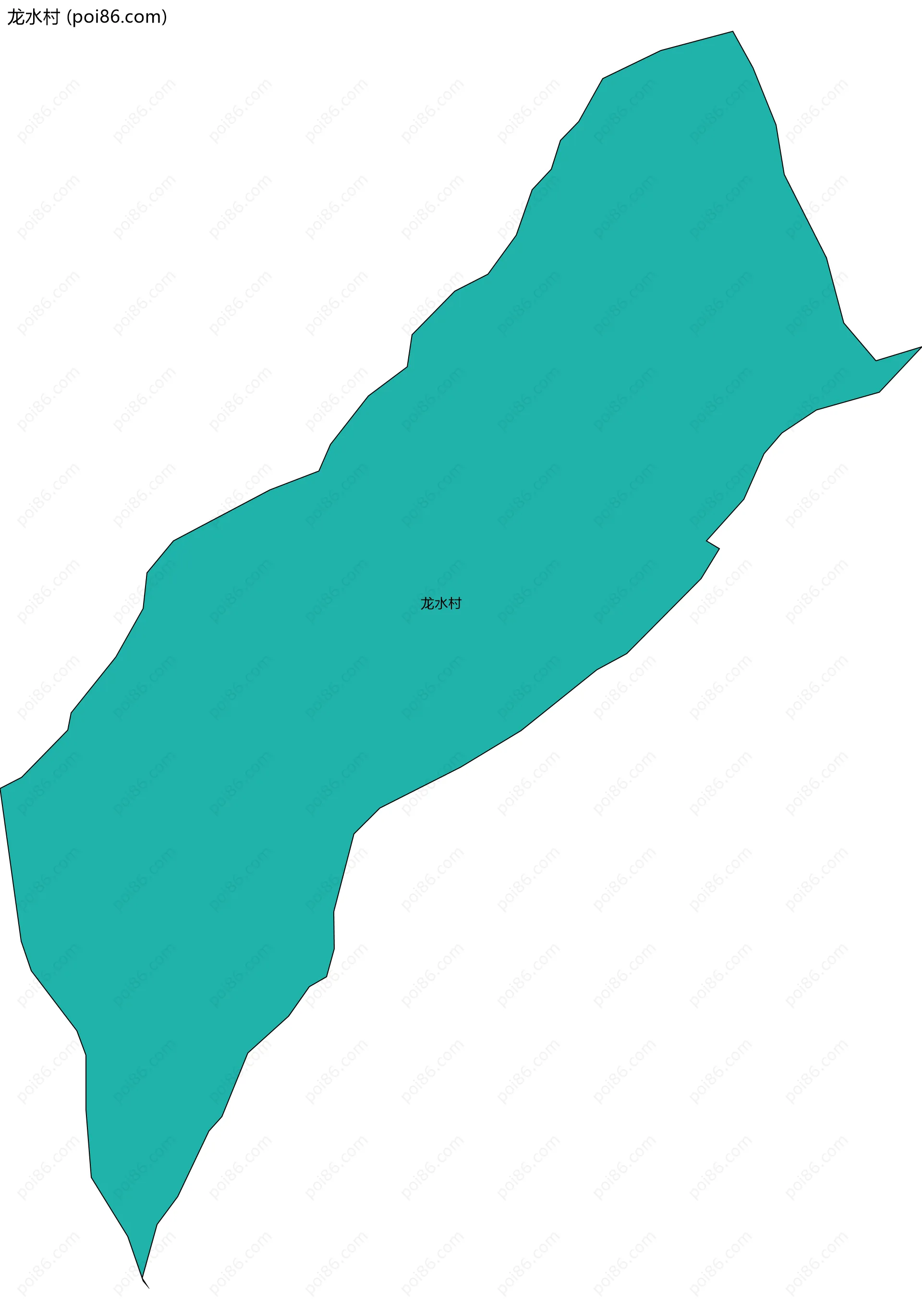 龙水村边界地图