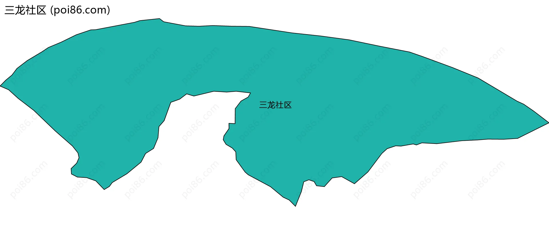 三龙社区边界地图