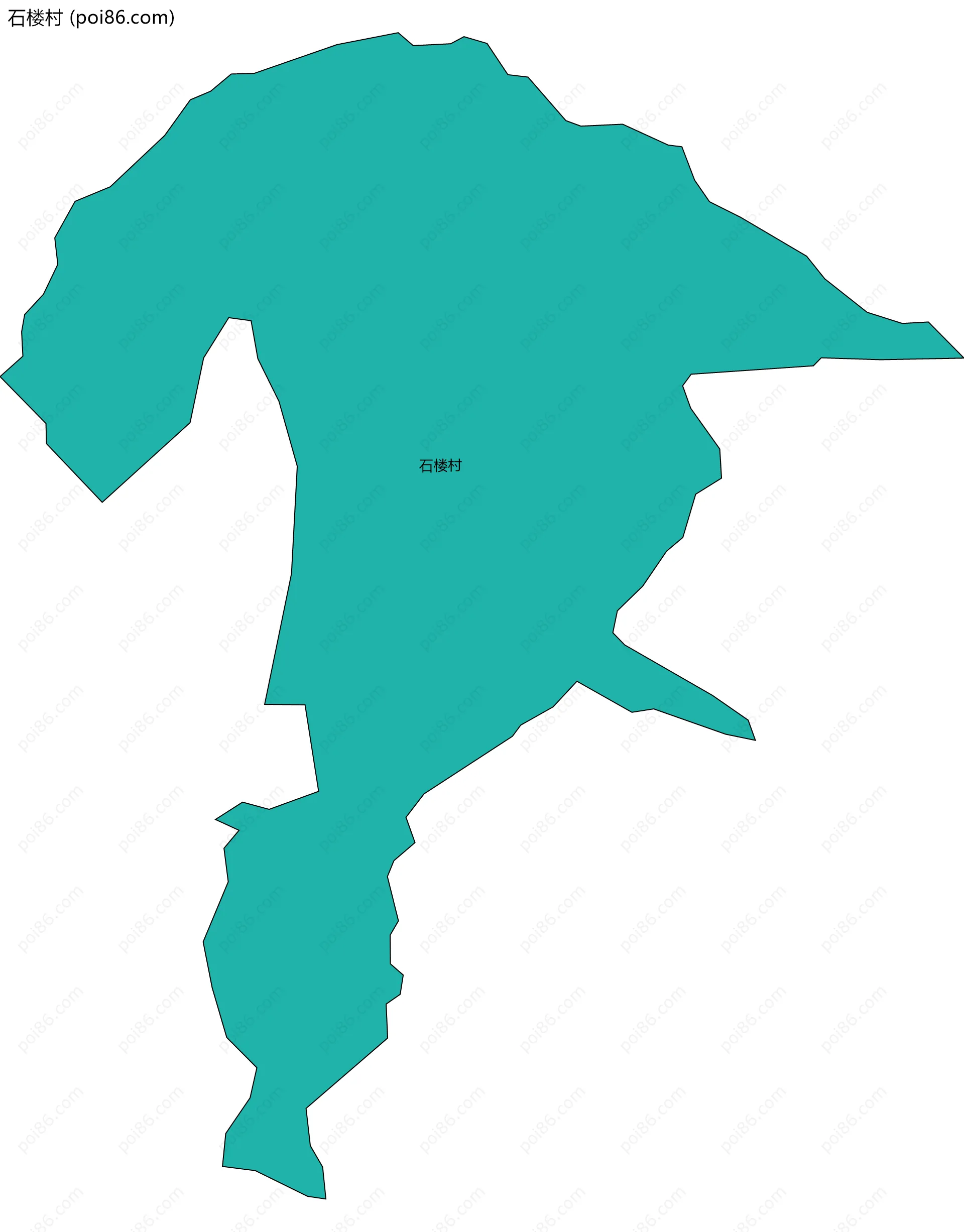 石楼村边界地图