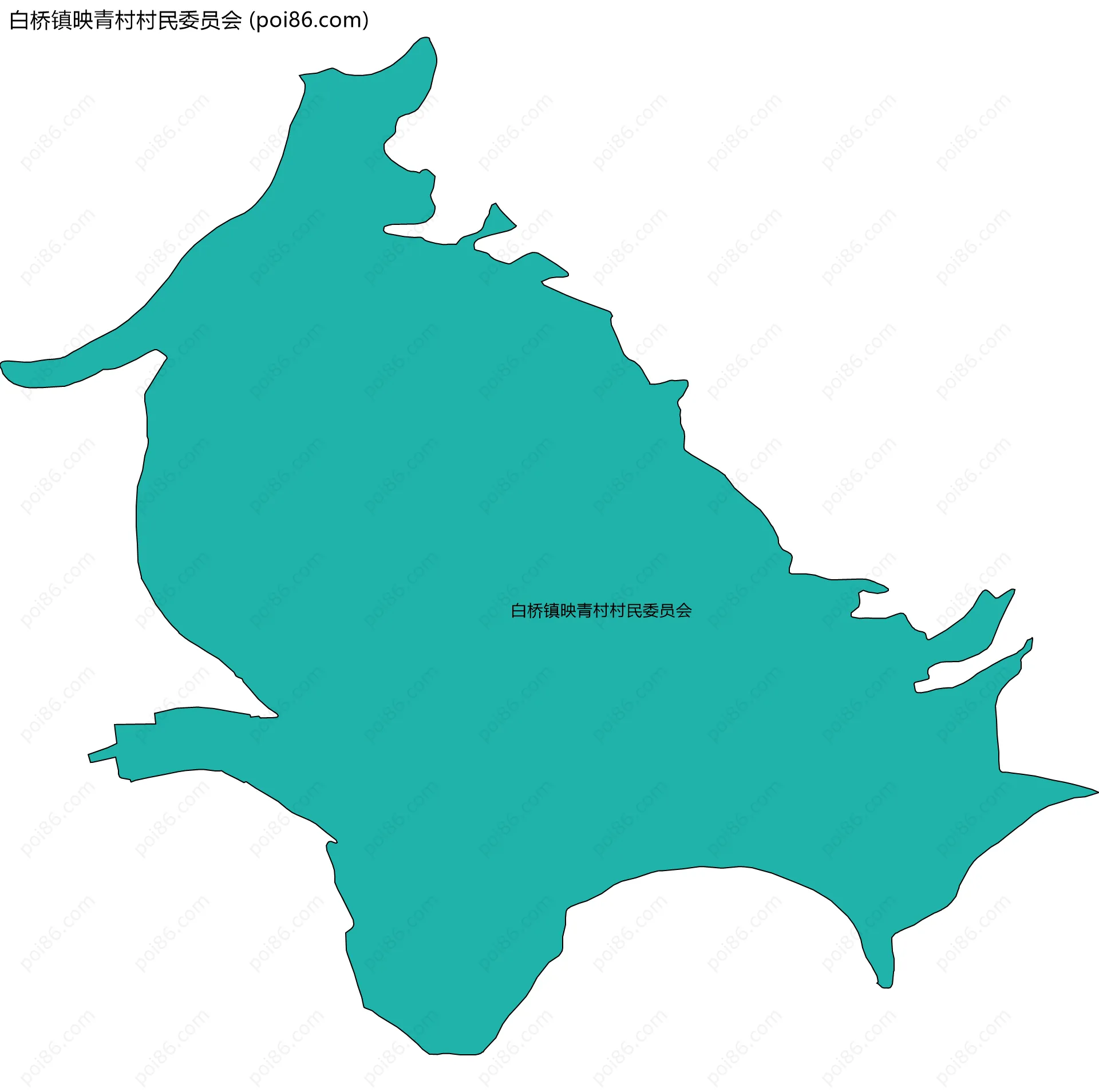 白桥镇映青村村民委员会边界地图