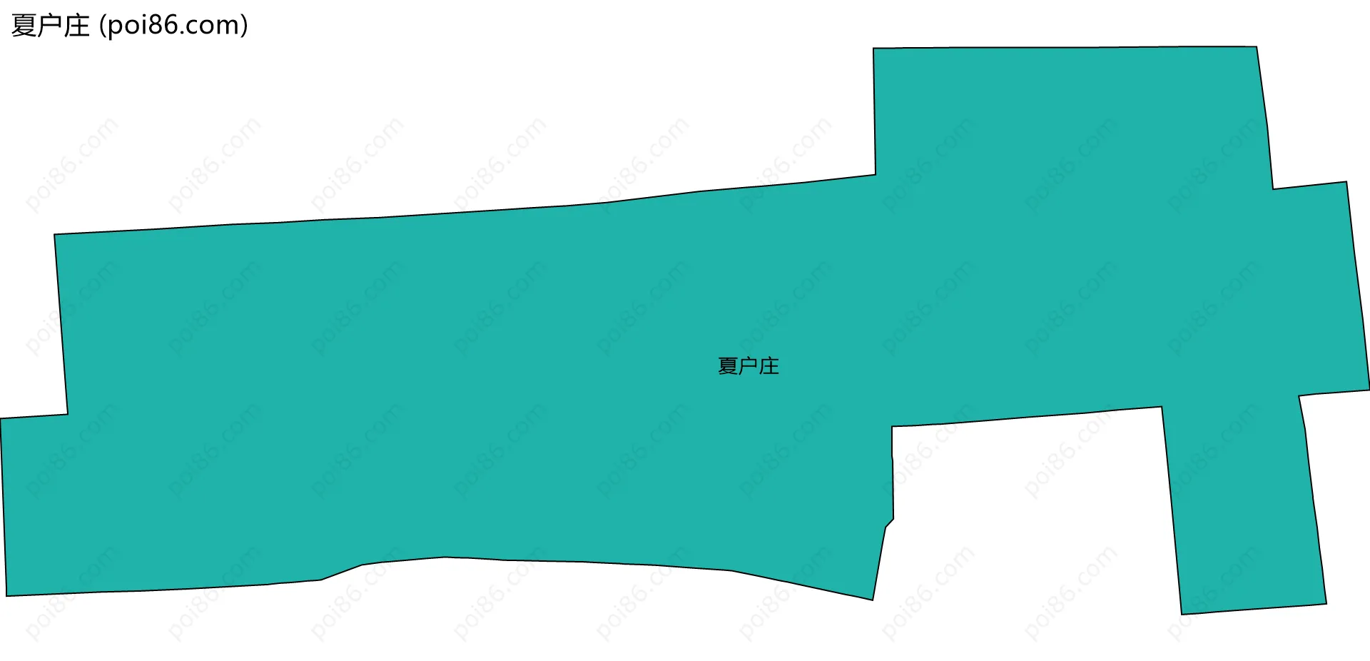 夏户庄边界地图