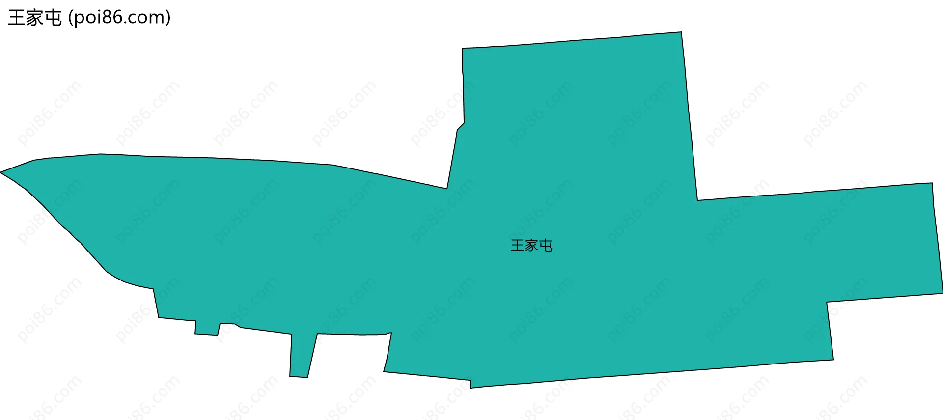 王家屯边界地图
