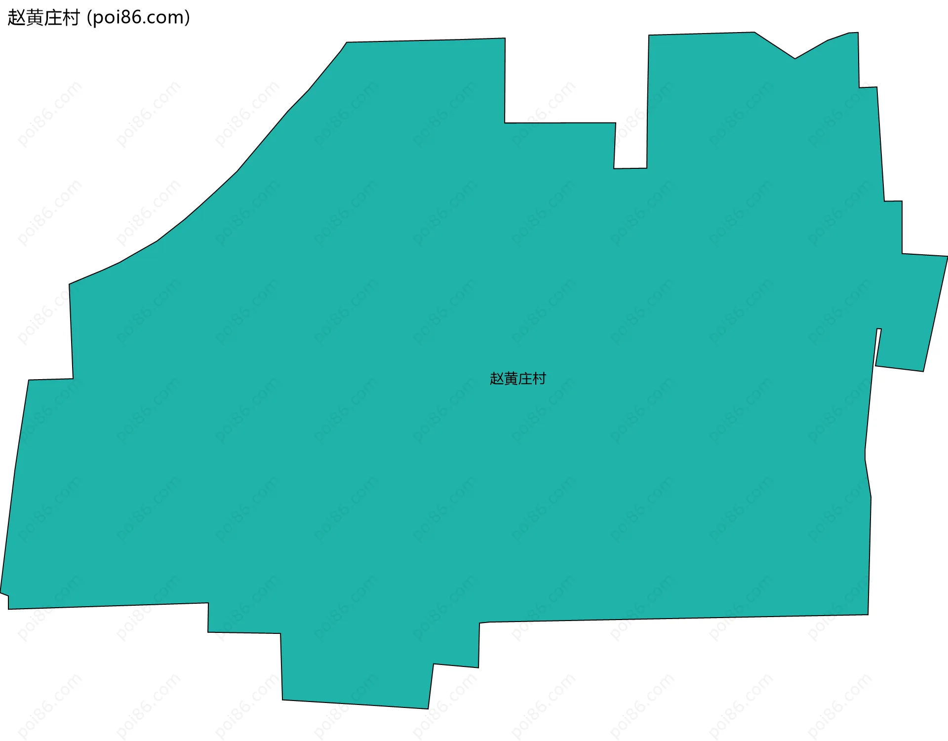 赵黄庄村边界地图