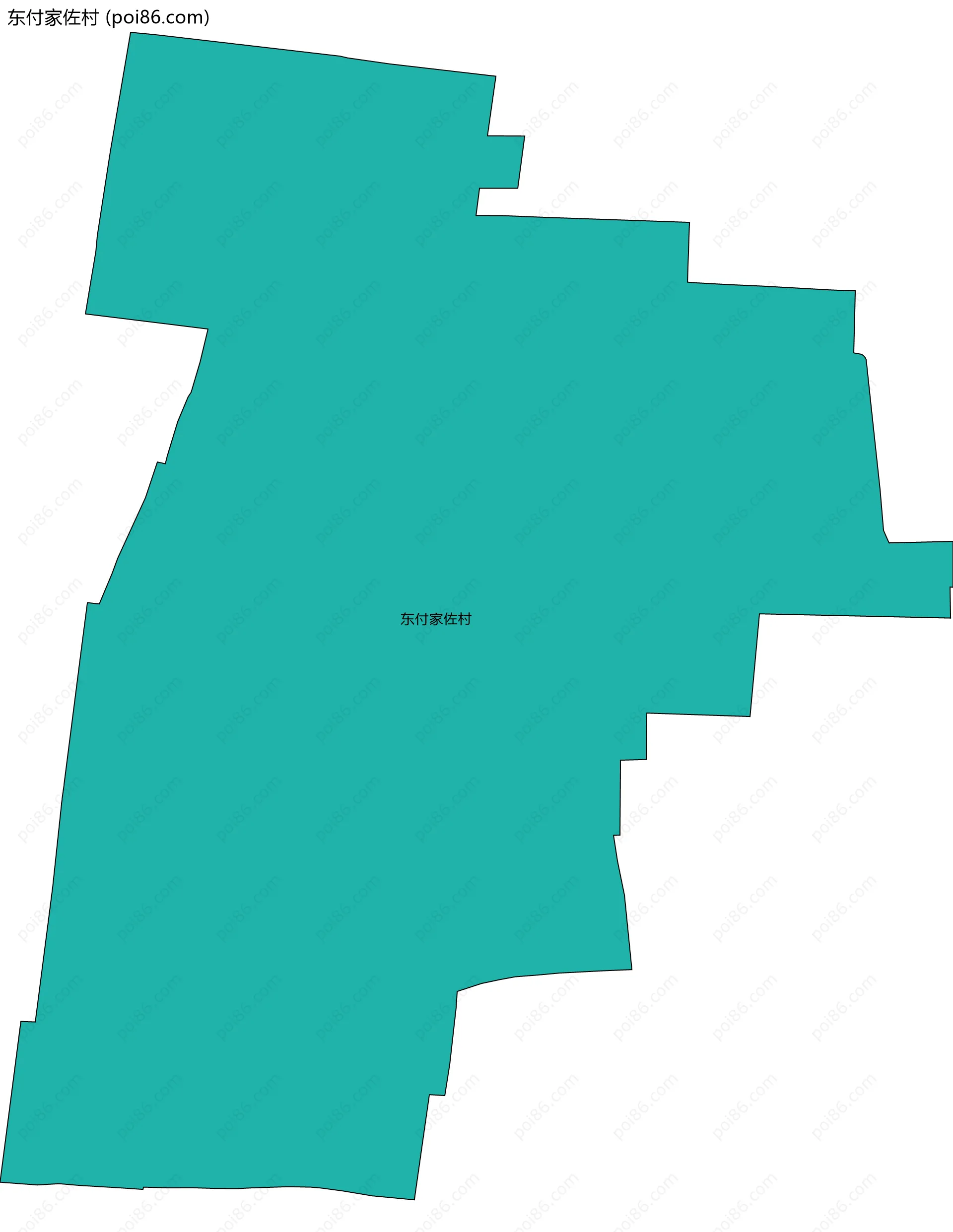 东付家佐村边界地图