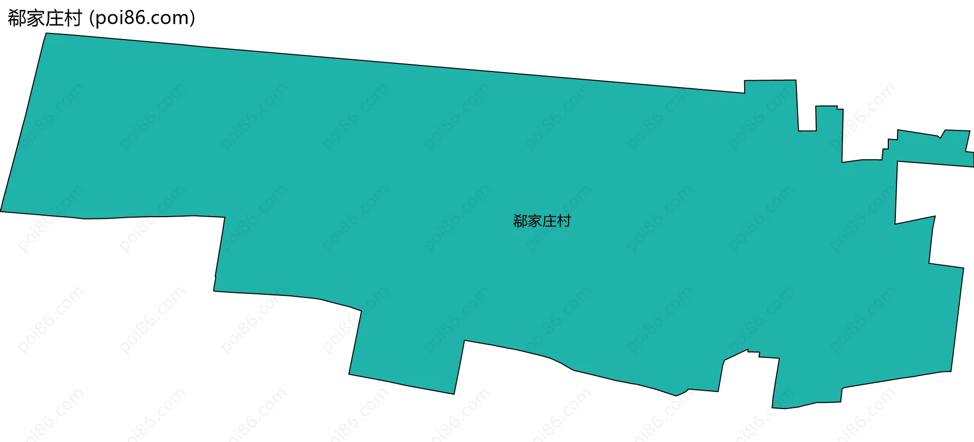 郗家庄村边界地图