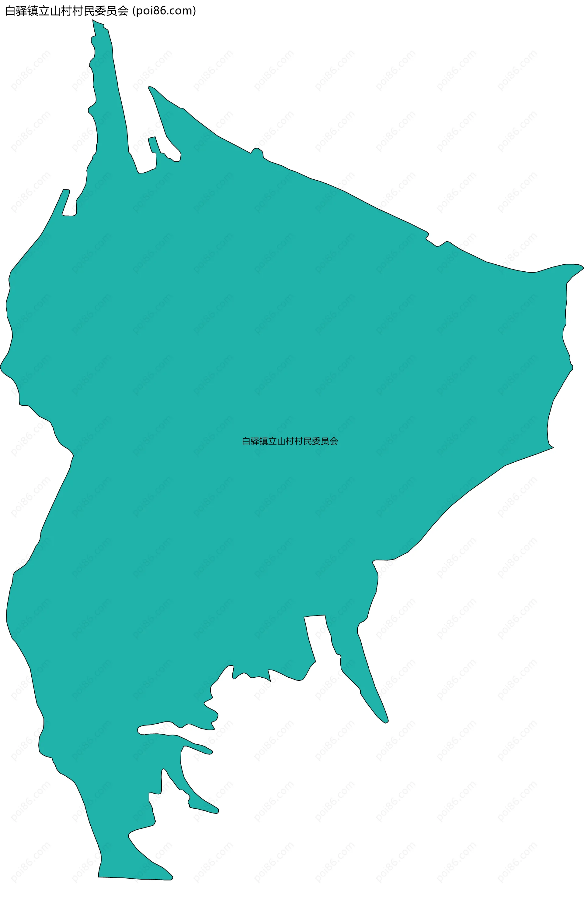 白驿镇立山村村民委员会边界地图