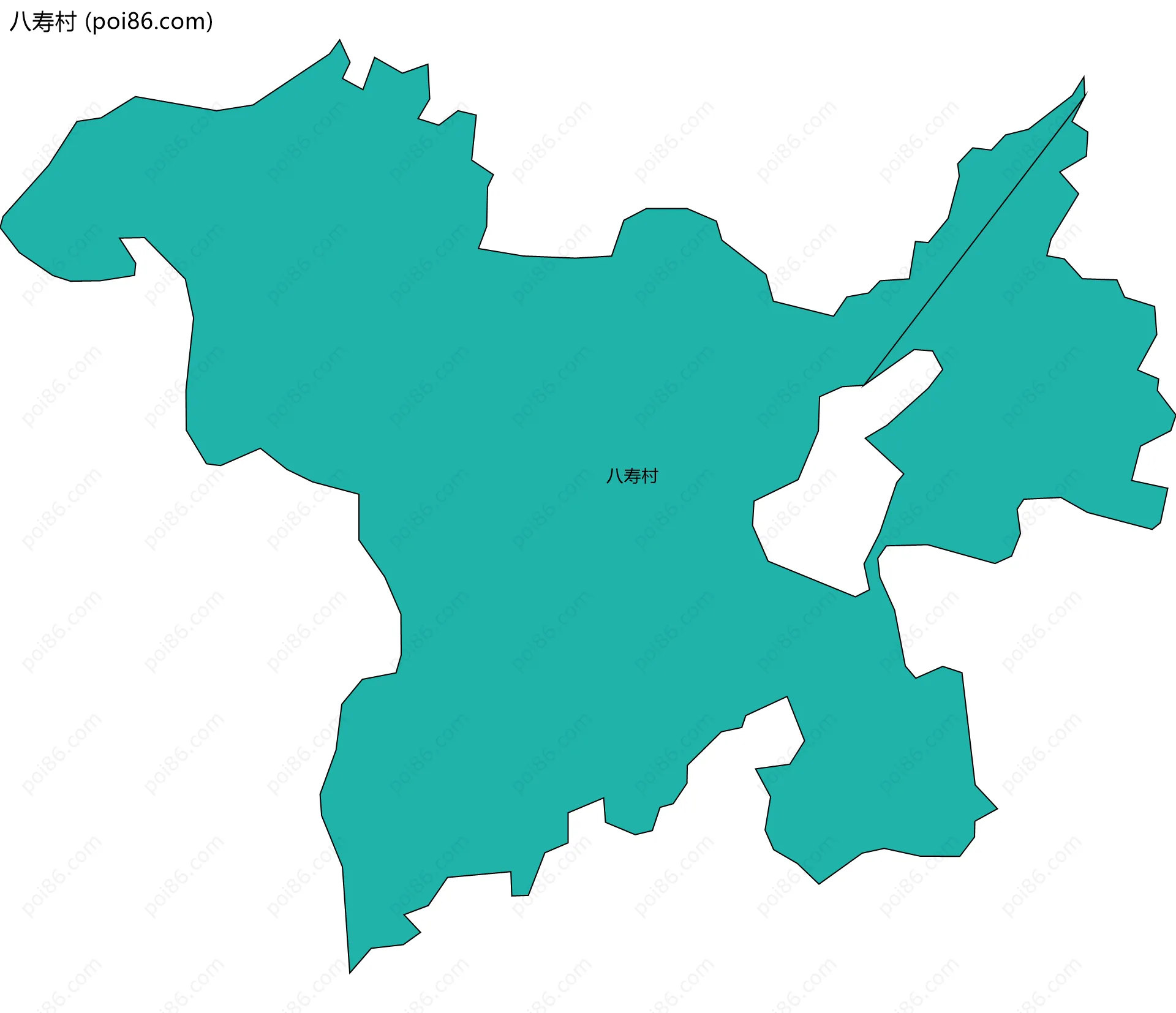 八寿村边界地图