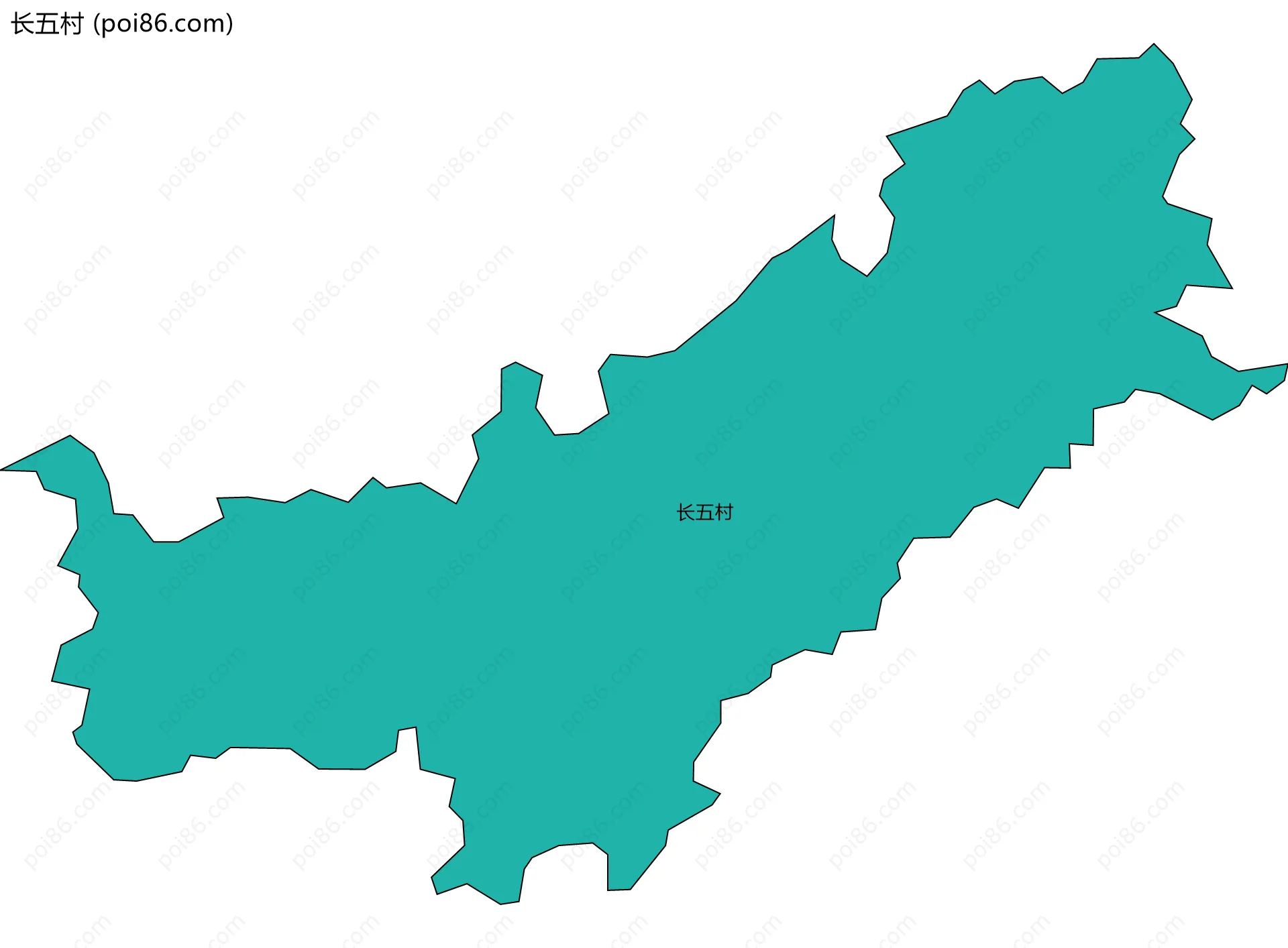 长五村边界地图