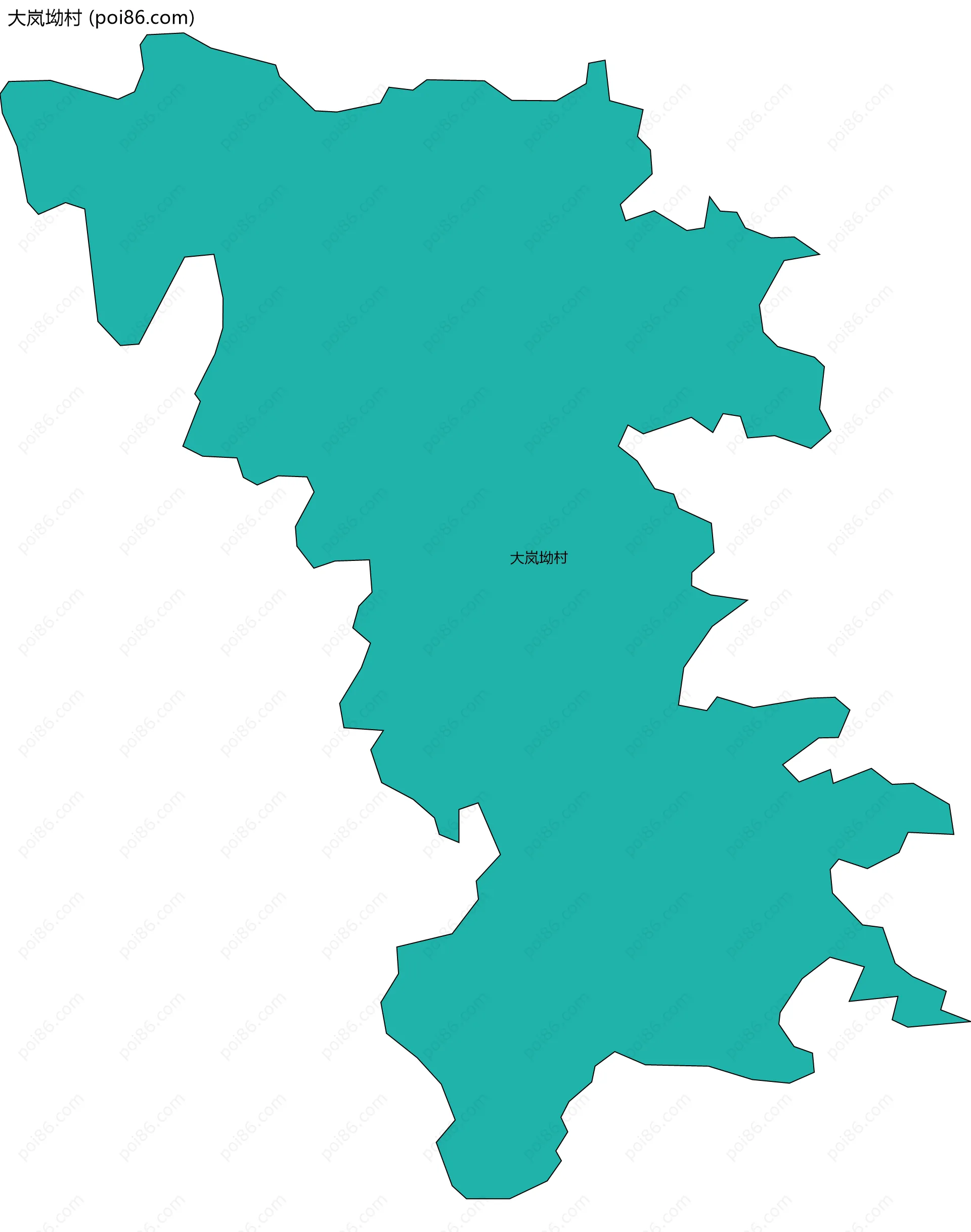 大岚坳村边界地图