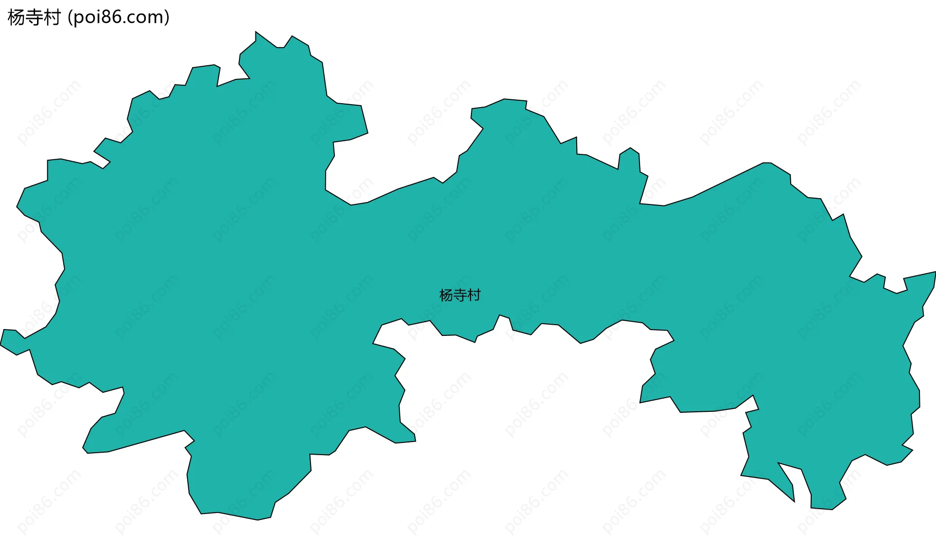 杨寺村边界地图