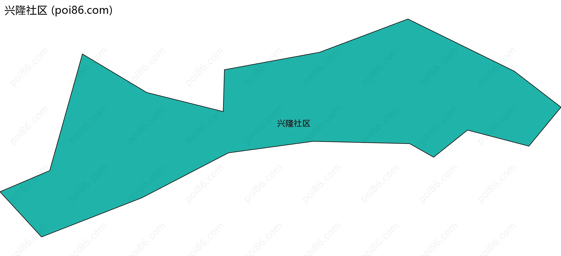 兴隆社区边界地图