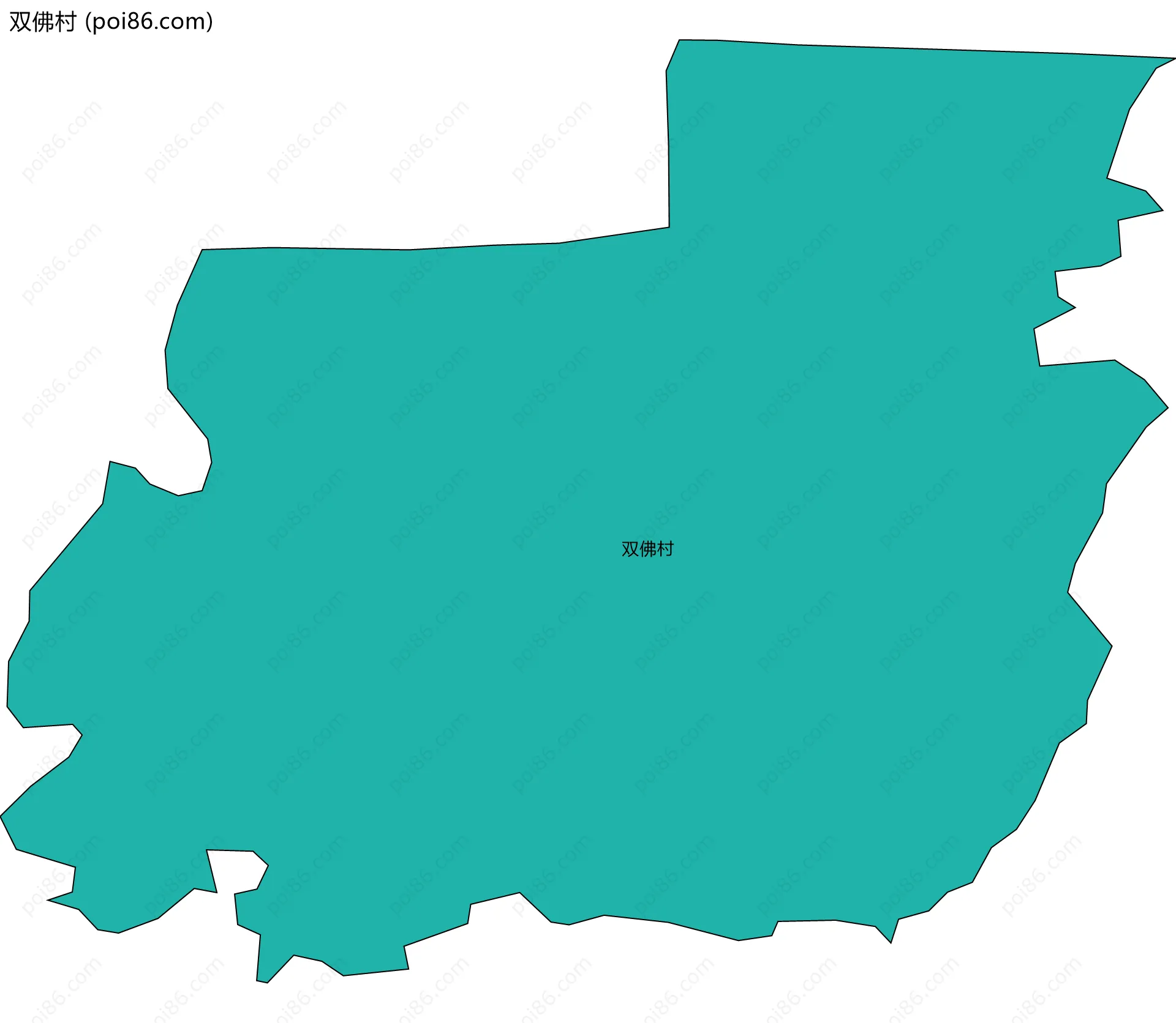 双佛村边界地图