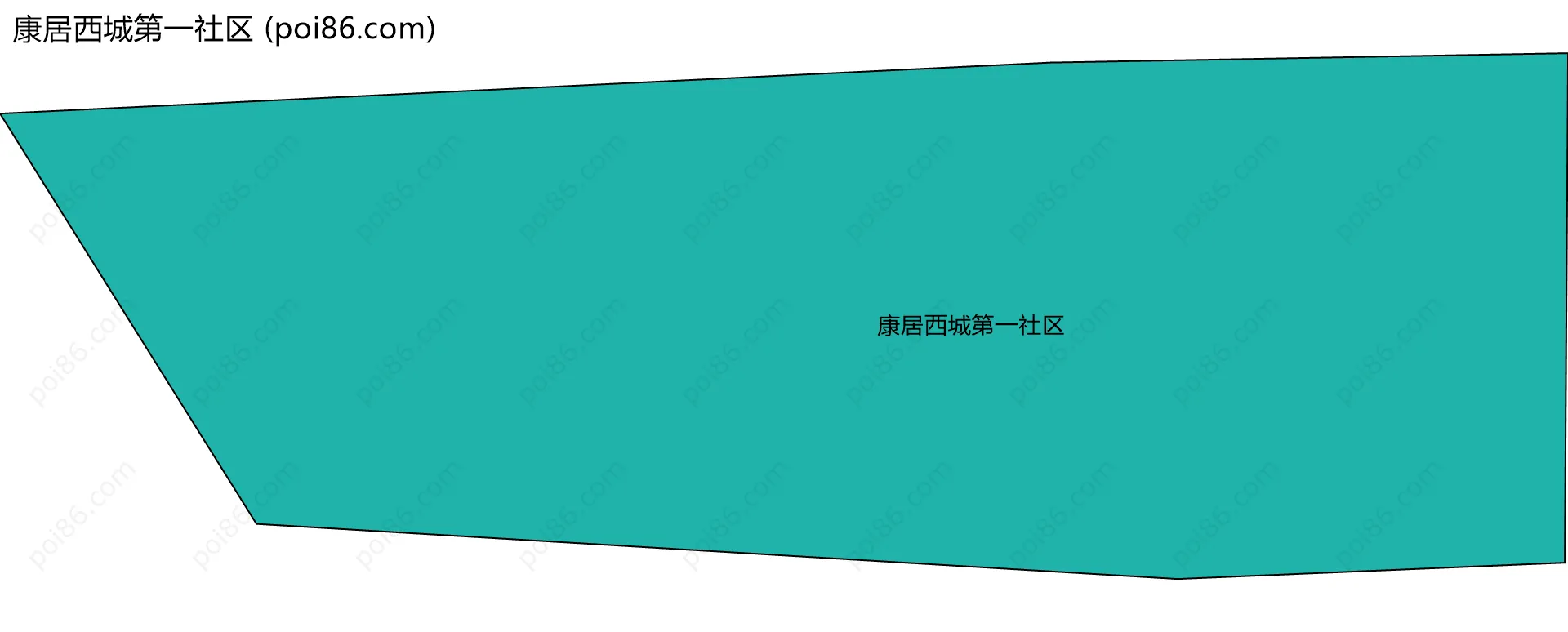 康居西城第一社区边界地图