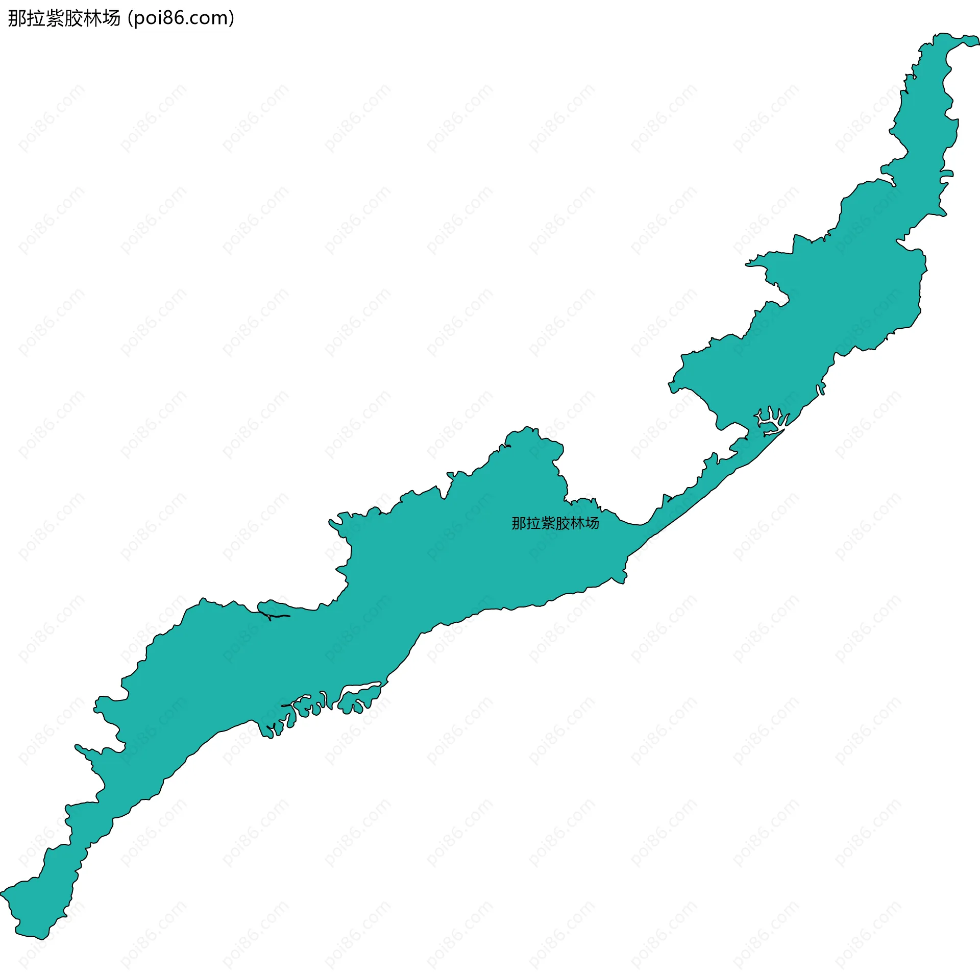 那拉紫胶林场边界地图