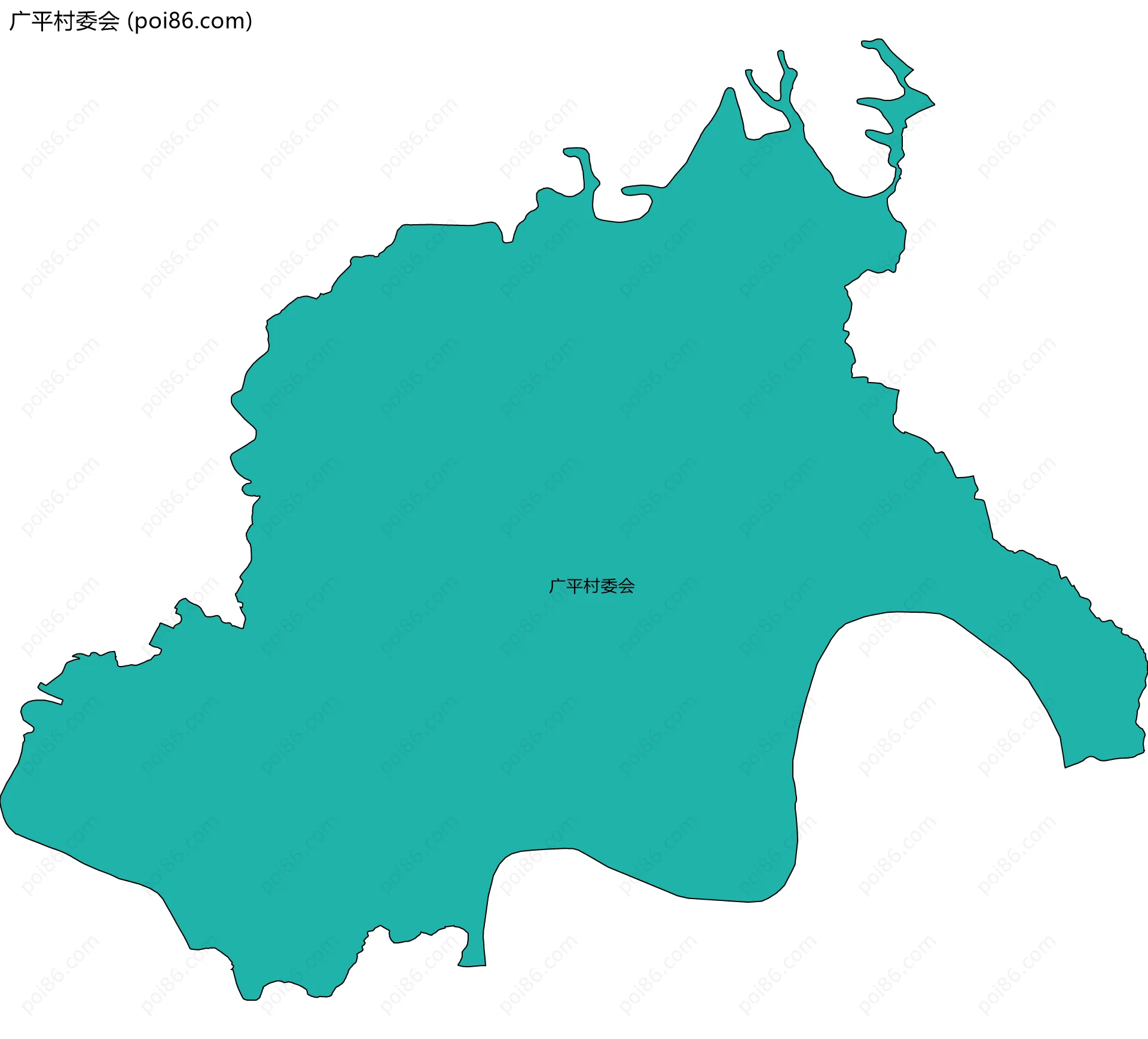 广平村委会边界地图
