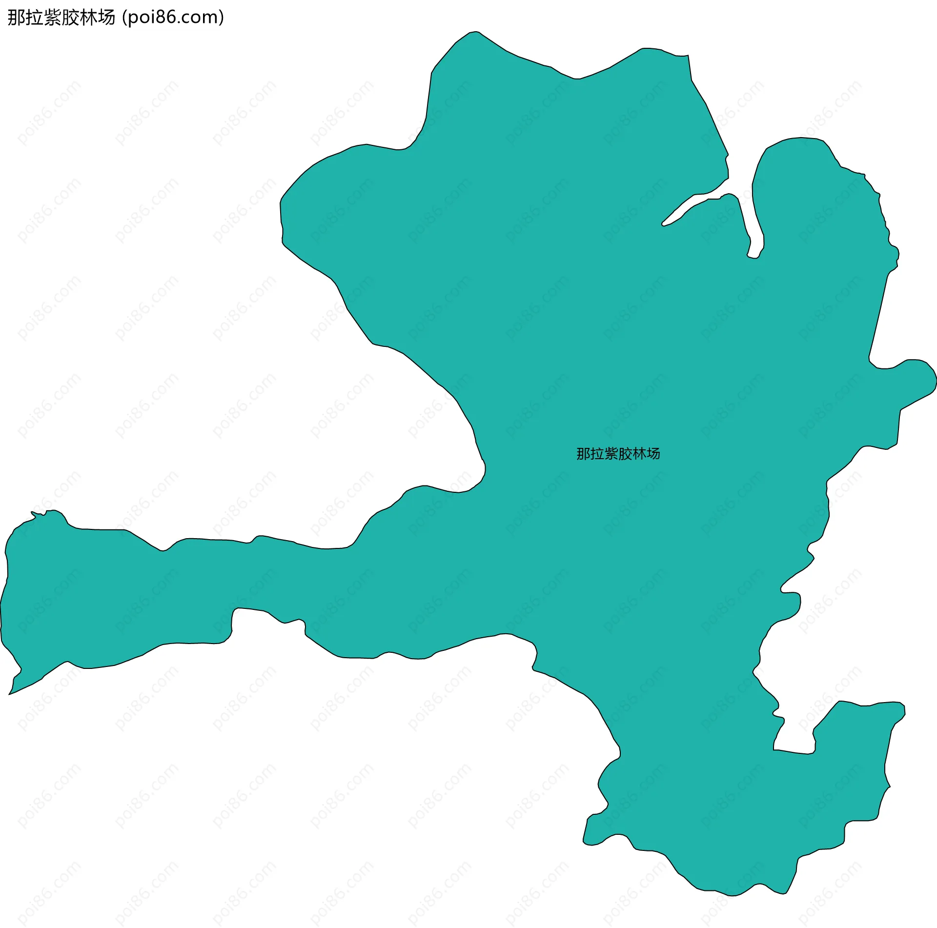 那拉紫胶林场边界地图