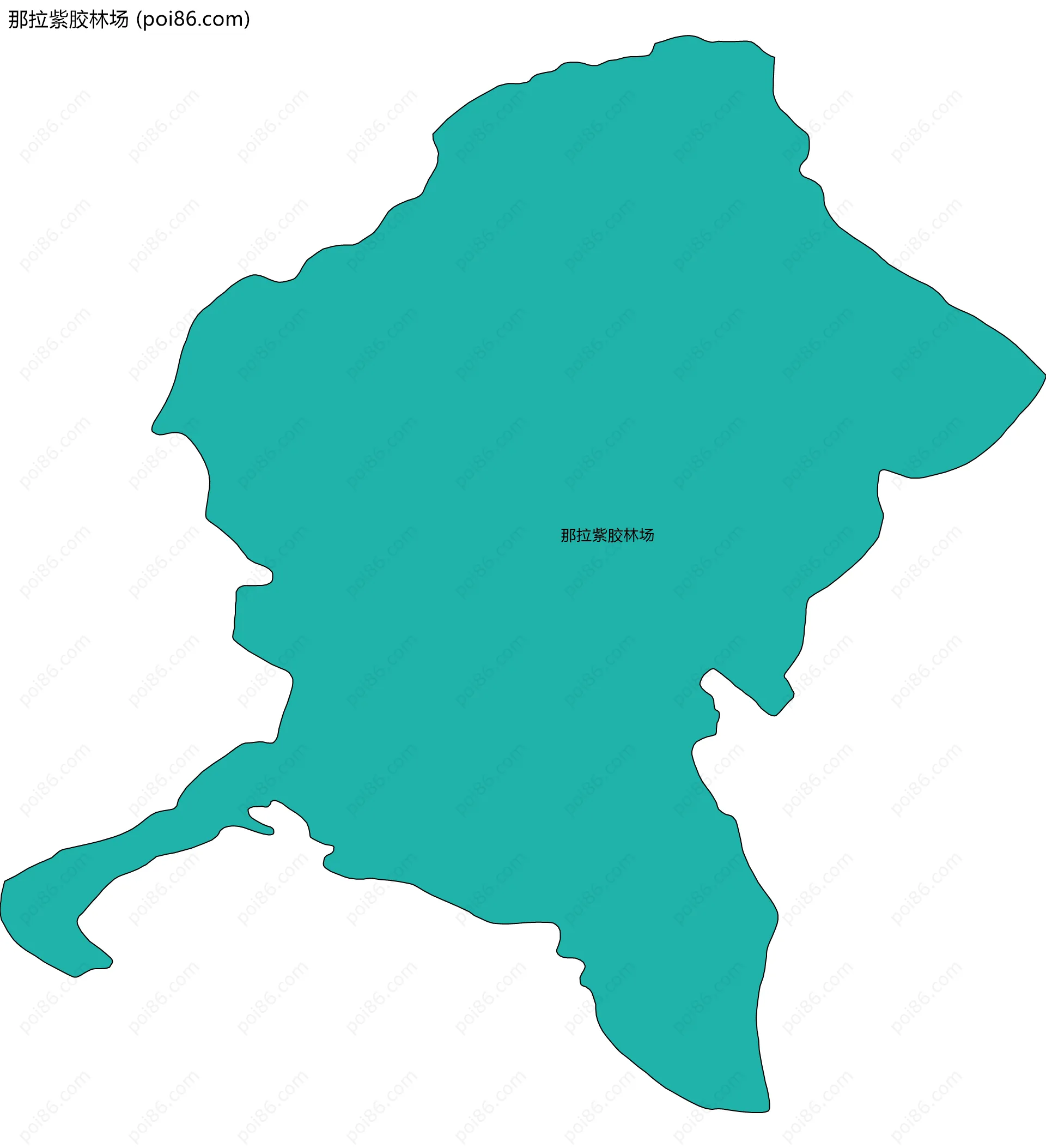 那拉紫胶林场边界地图