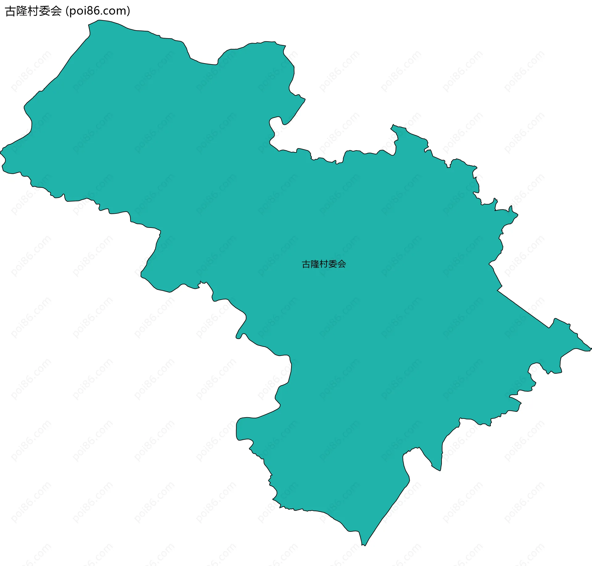 古隆村委会边界地图