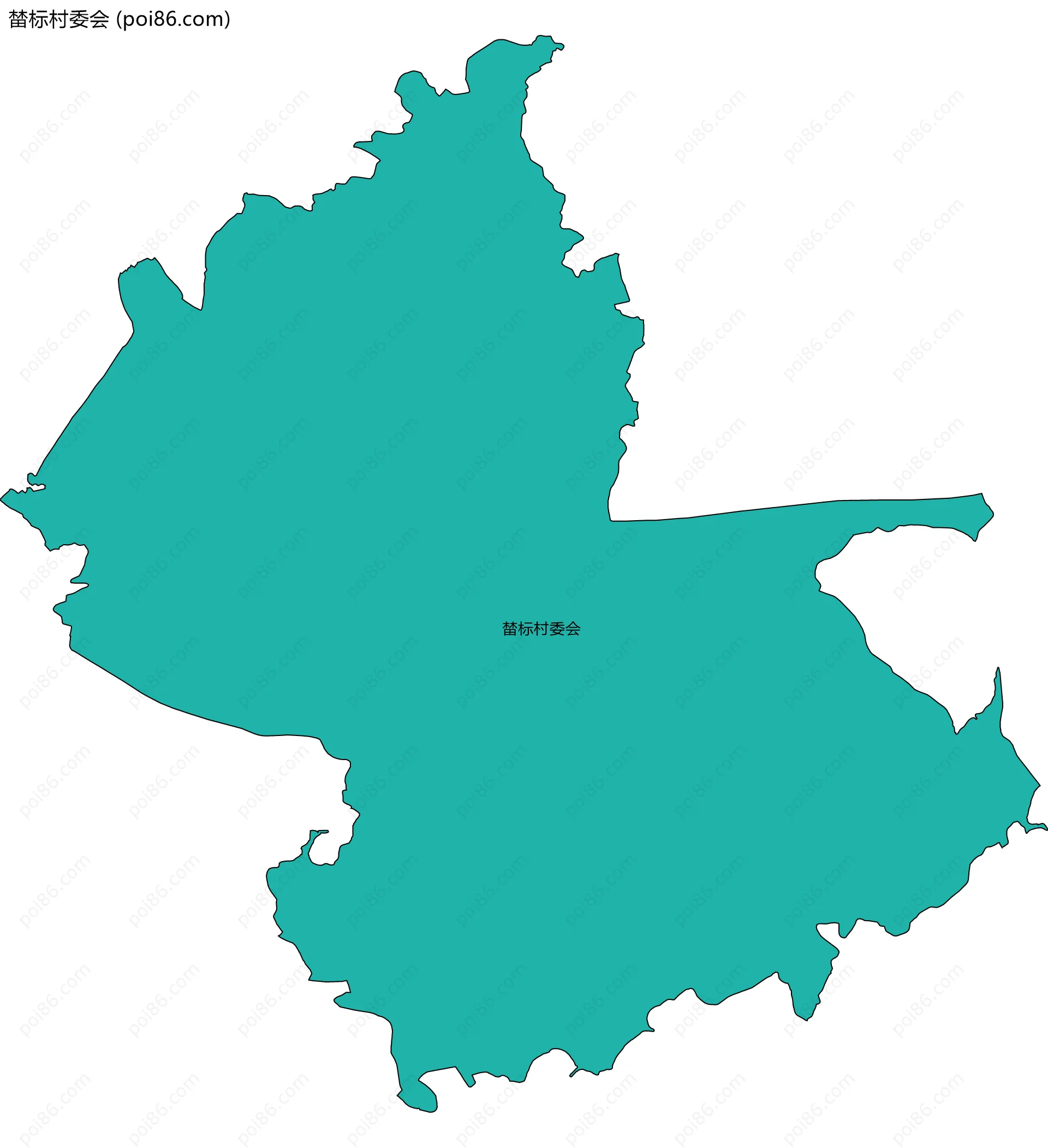 榃标村委会边界地图