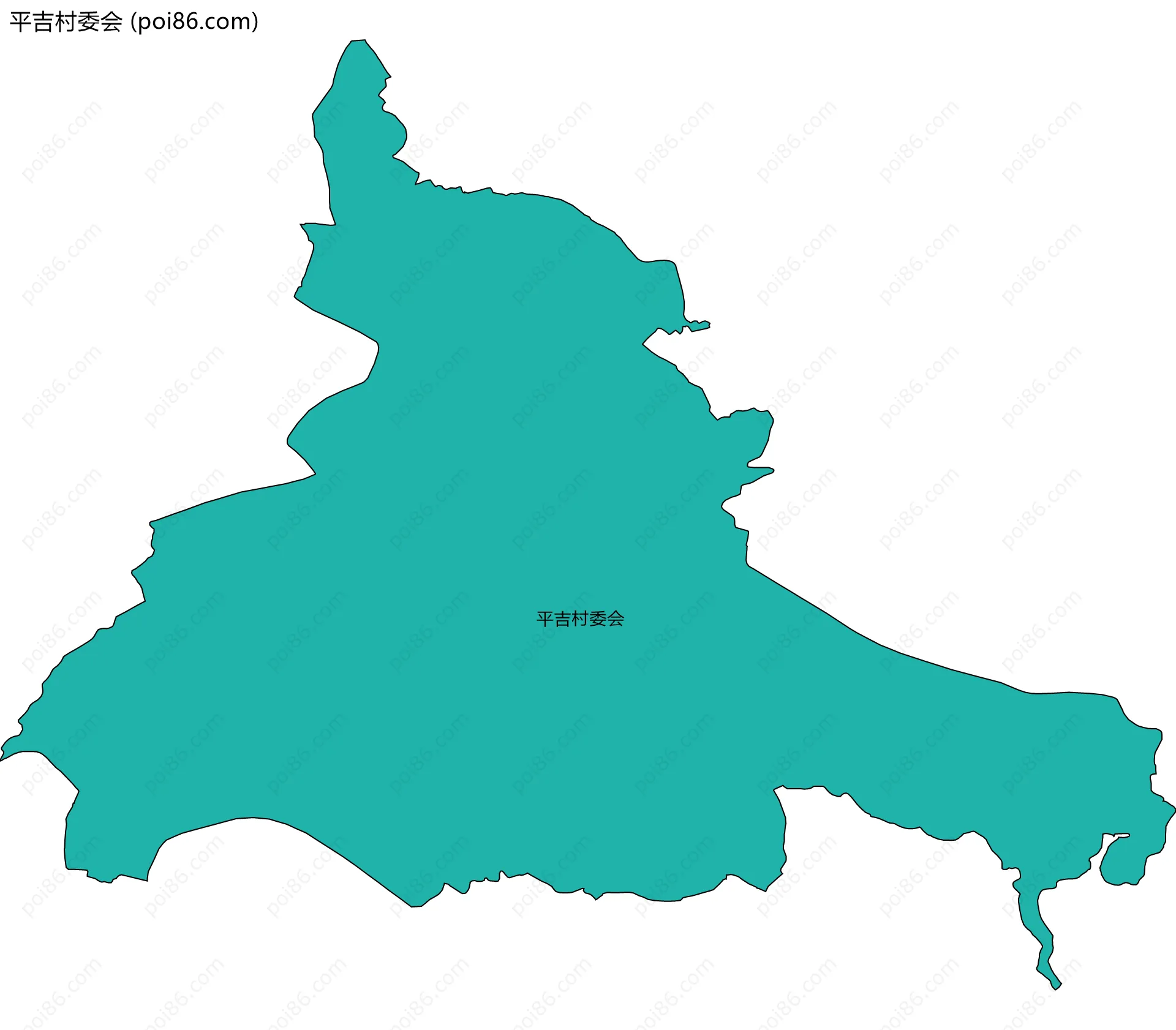 平吉村委会边界地图