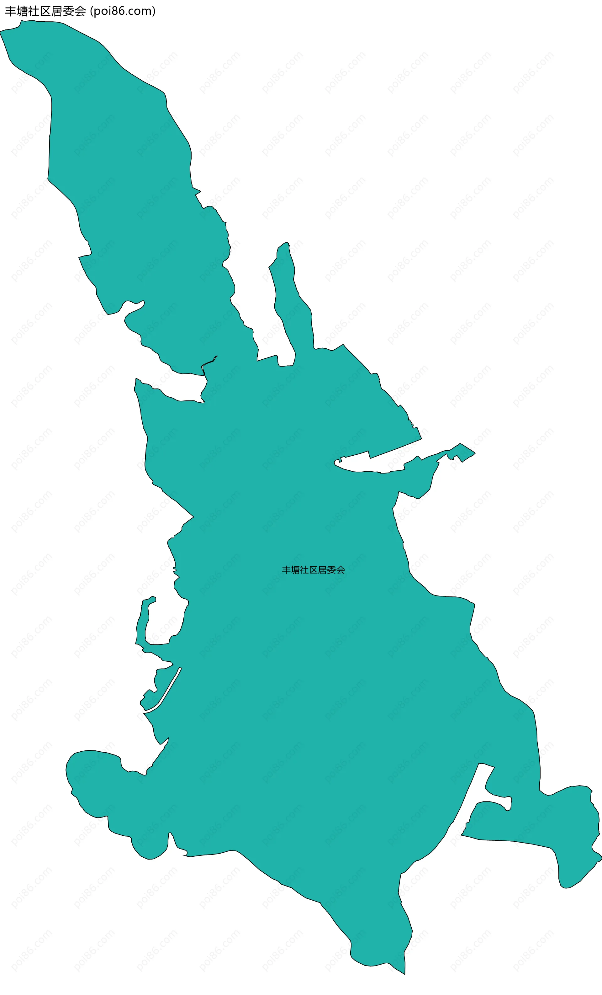 丰塘社区居委会边界地图