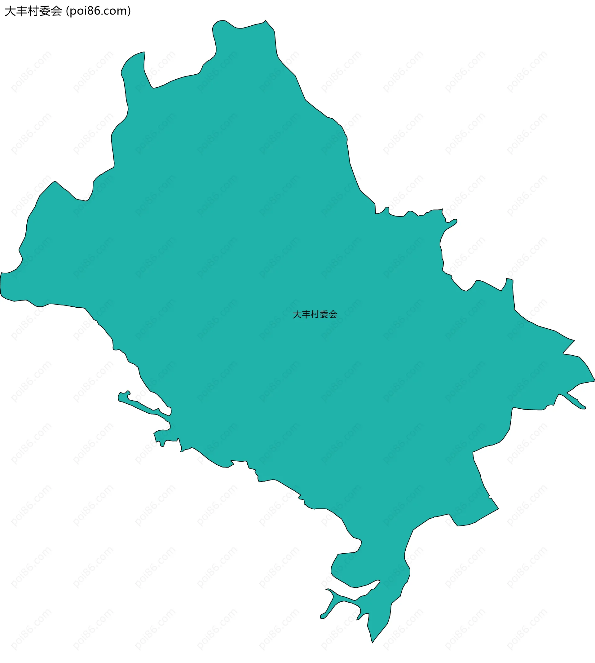 大丰村委会边界地图