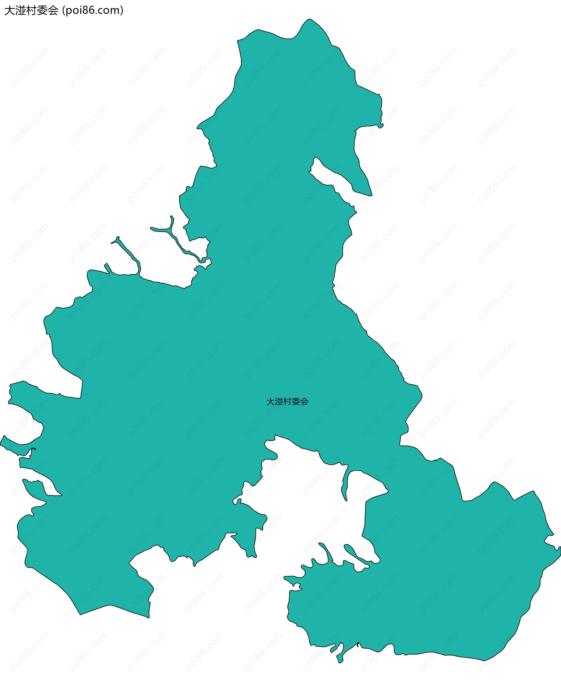 大湴村委会边界地图