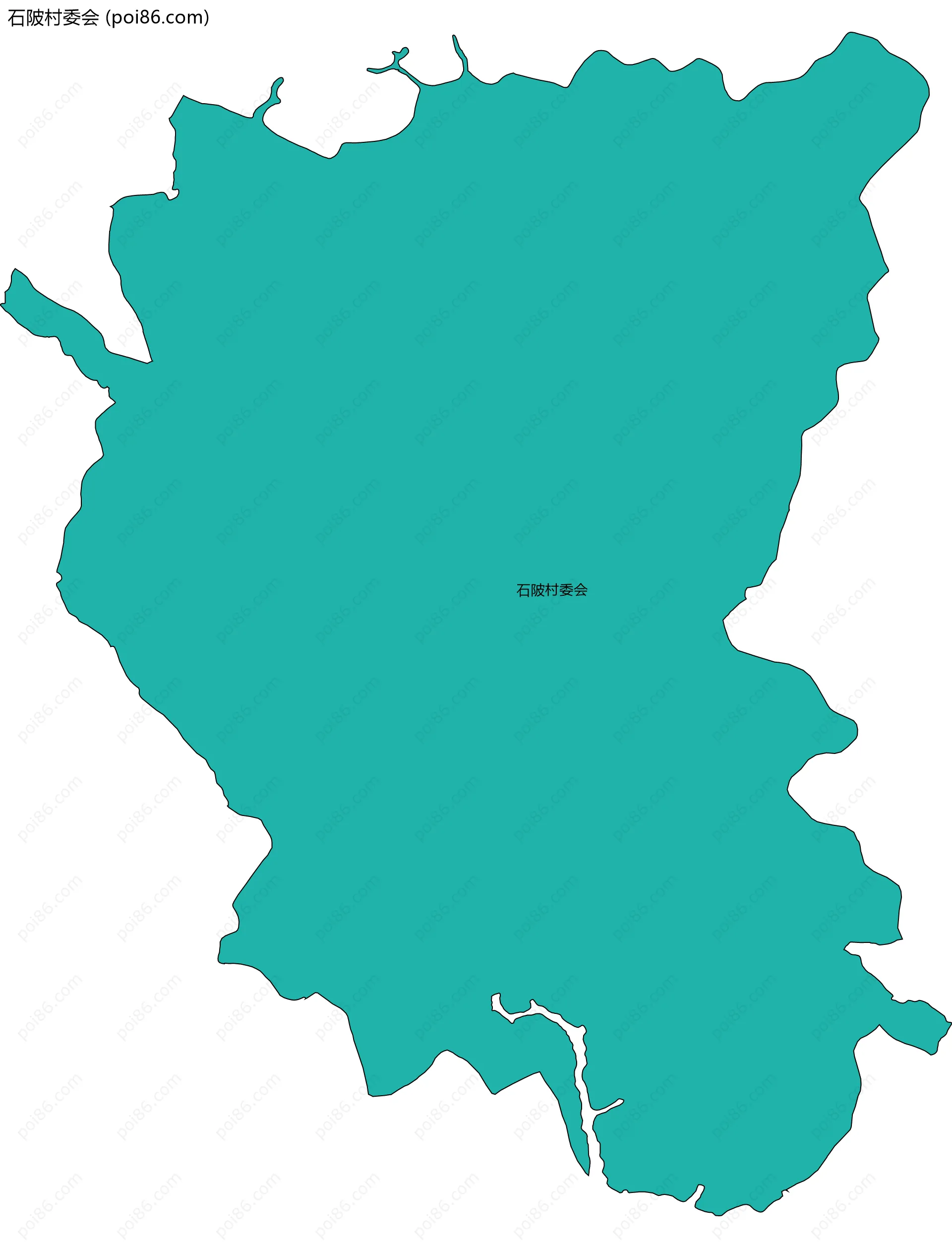 石陂村委会边界地图