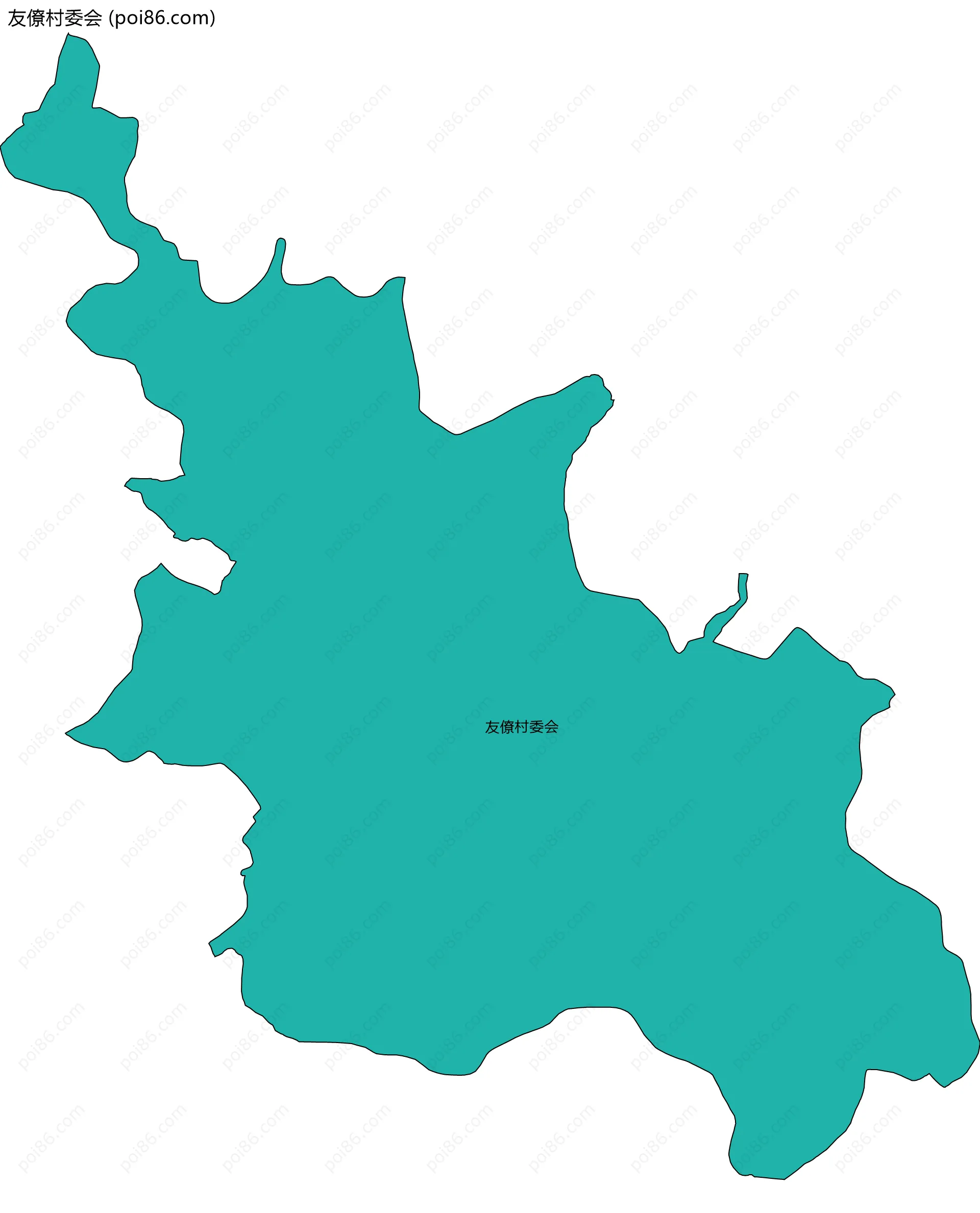 友僚村委会边界地图