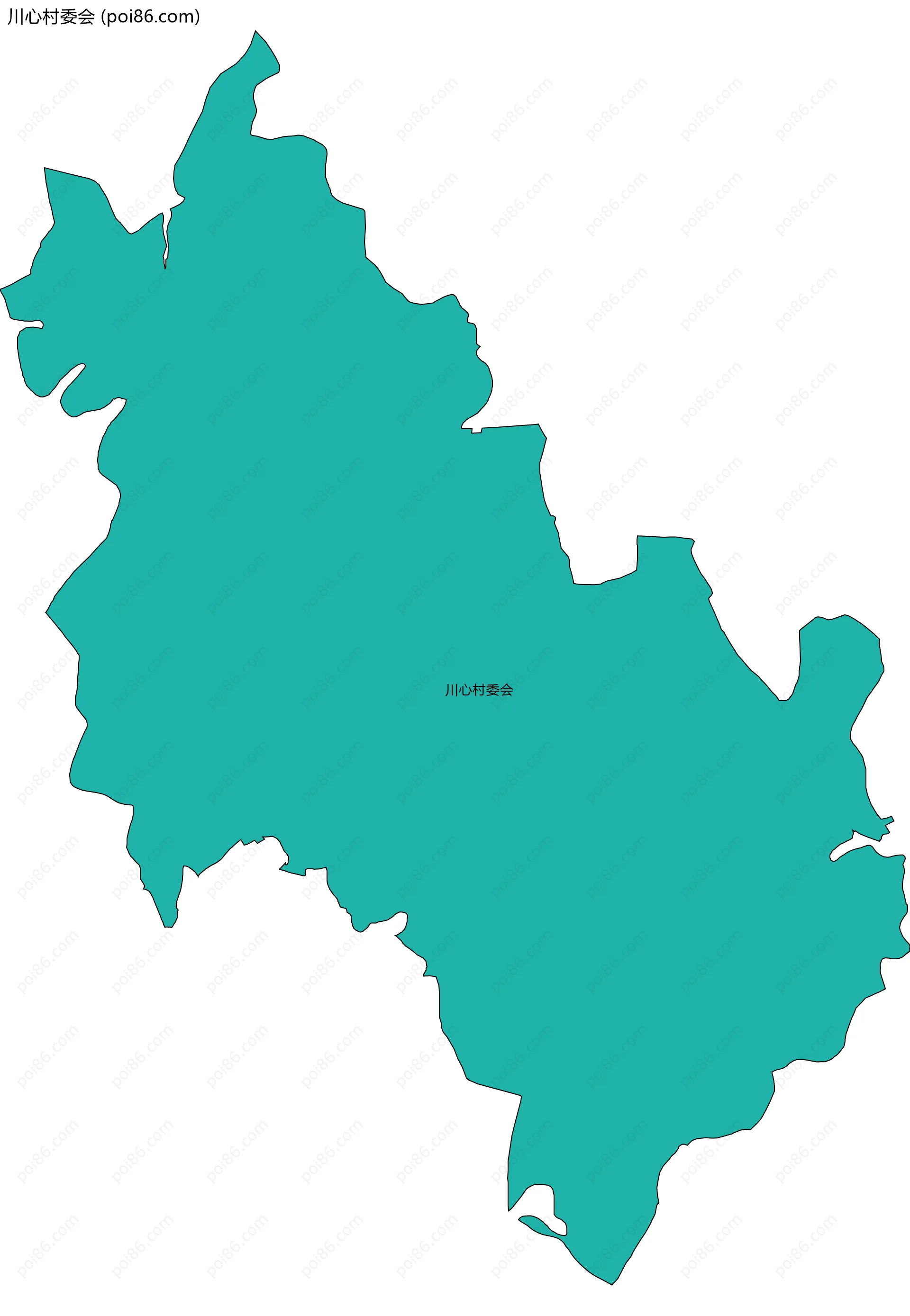 川心村委会边界地图