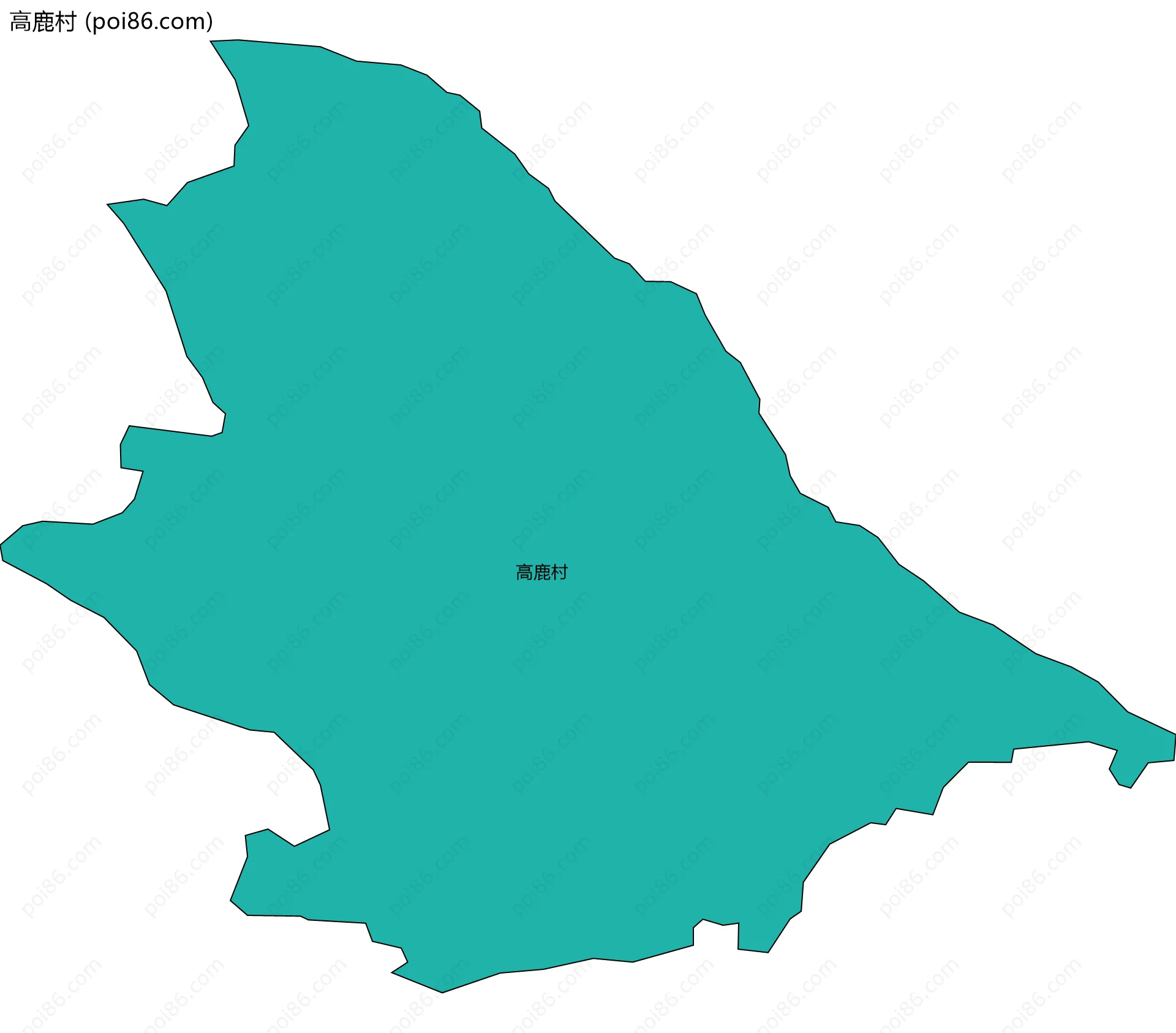 高鹿村边界地图