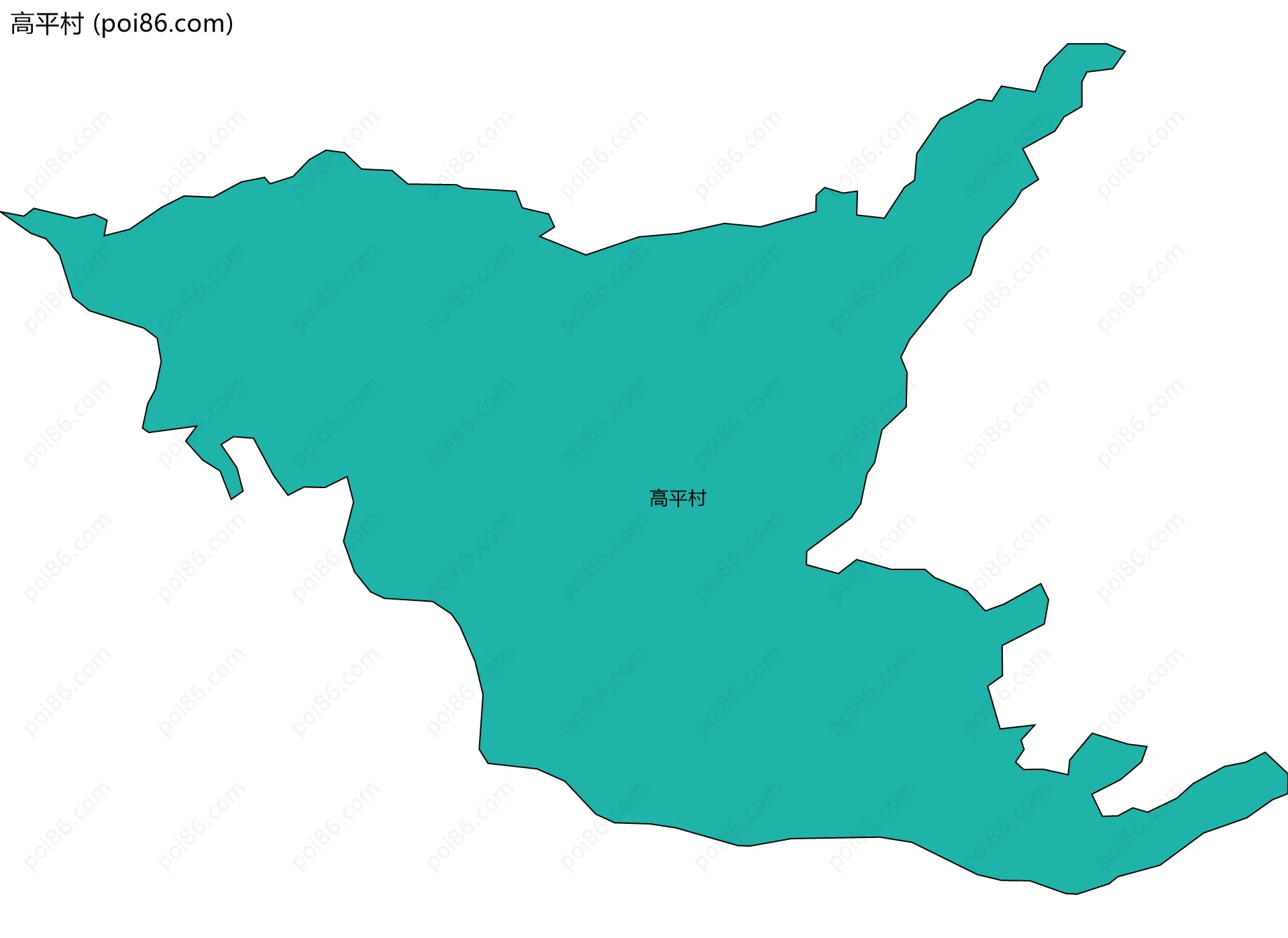 高平村边界地图