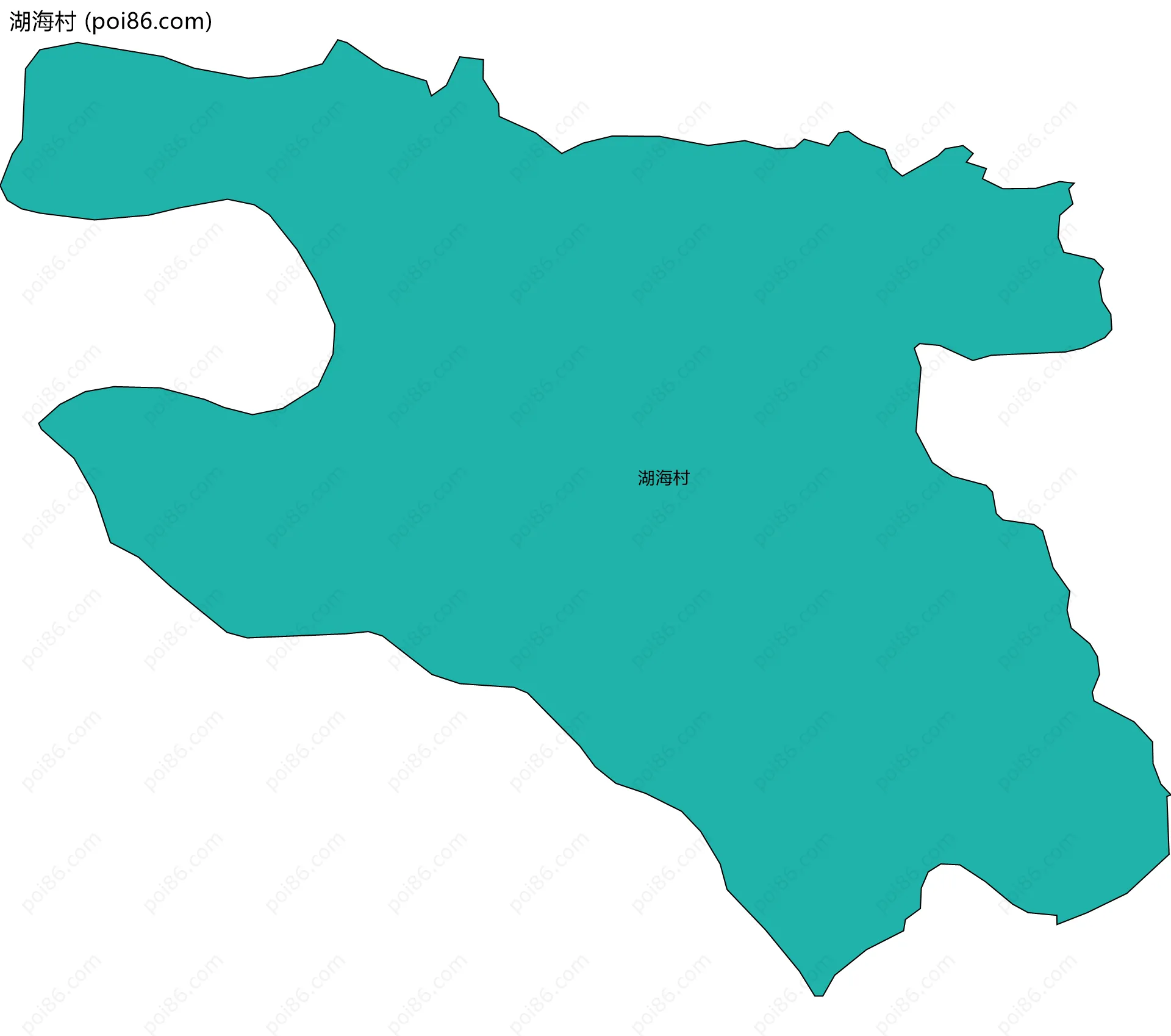 湖海村边界地图