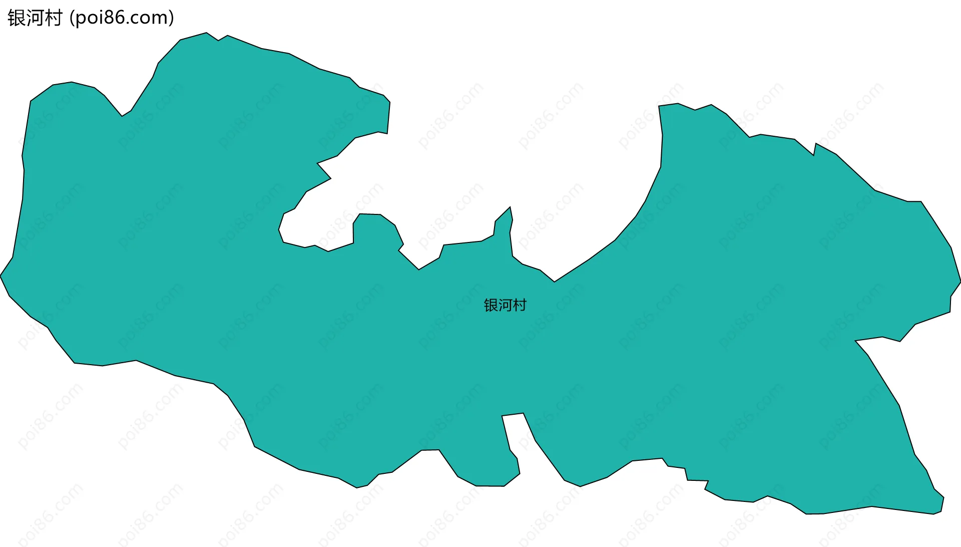 银河村边界地图