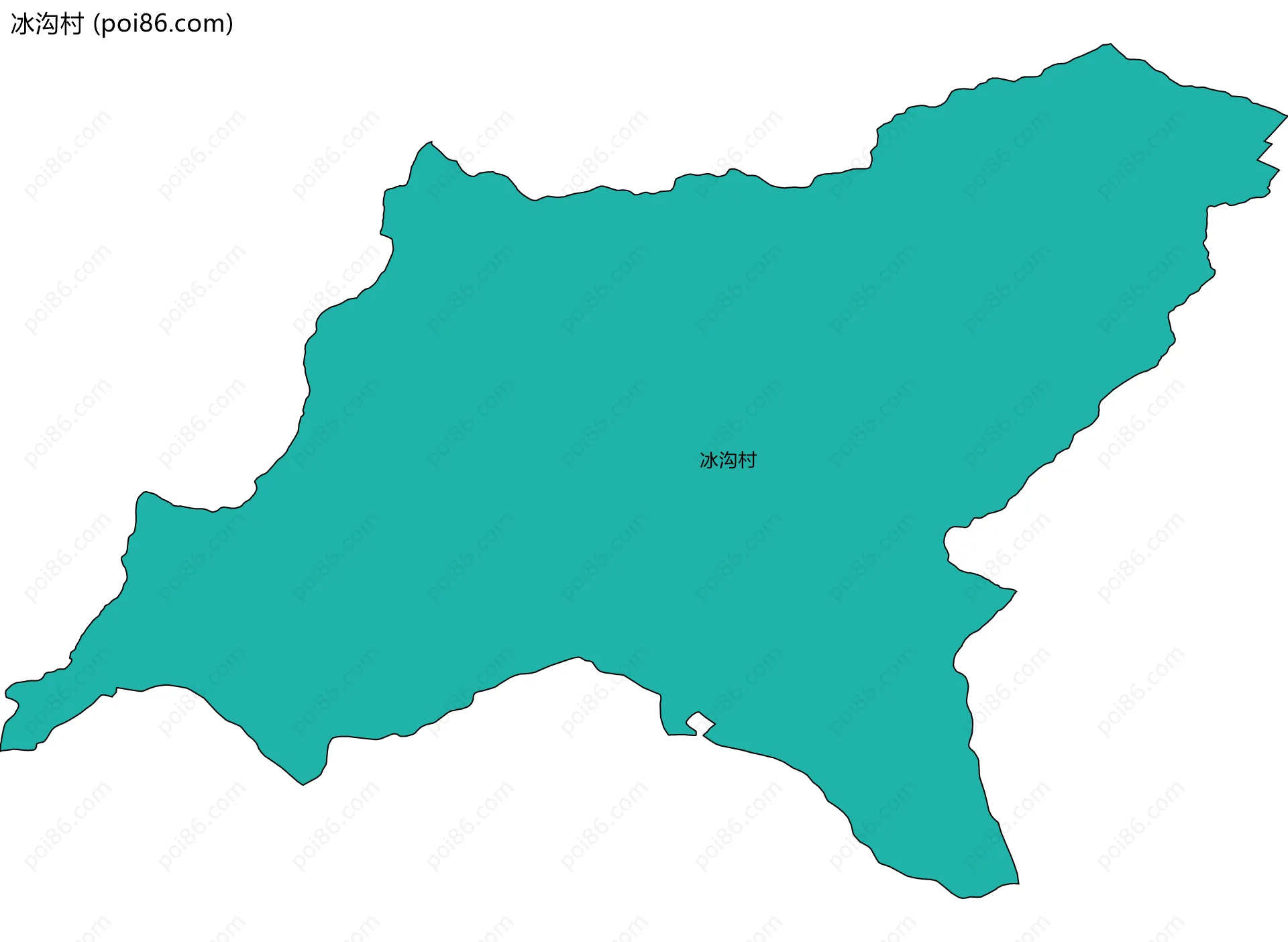 冰沟村边界地图