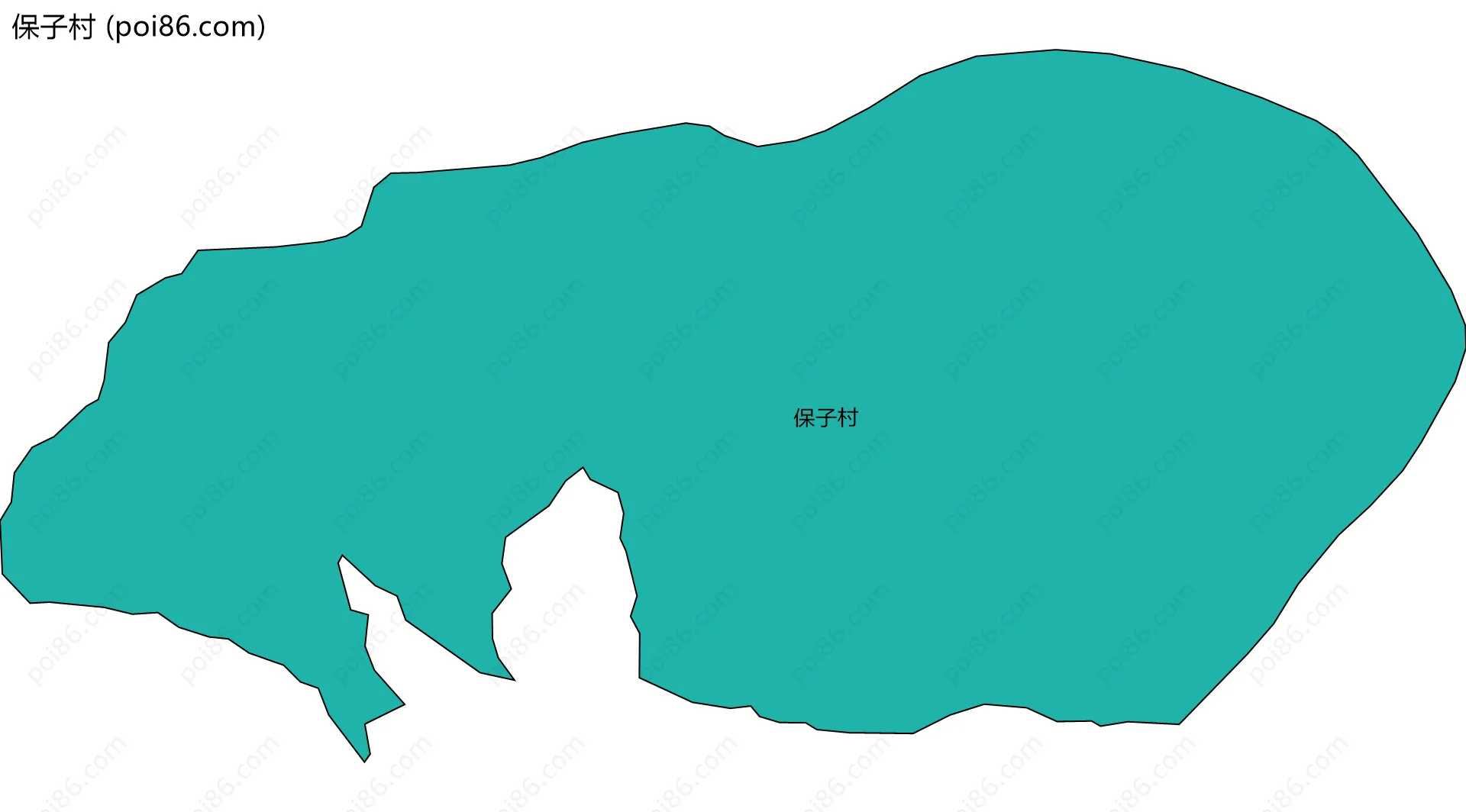 保子村边界地图