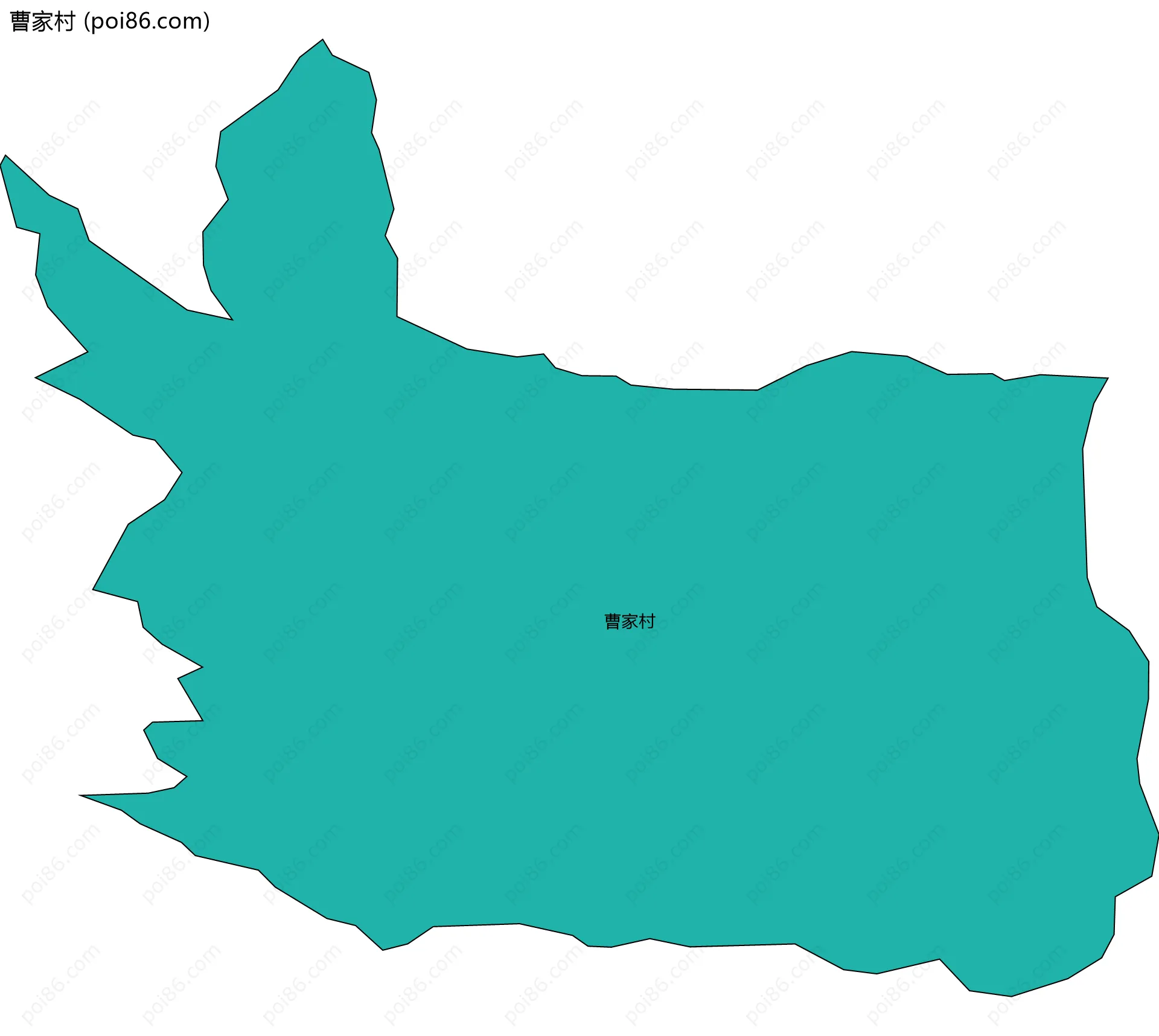 曹家村边界地图