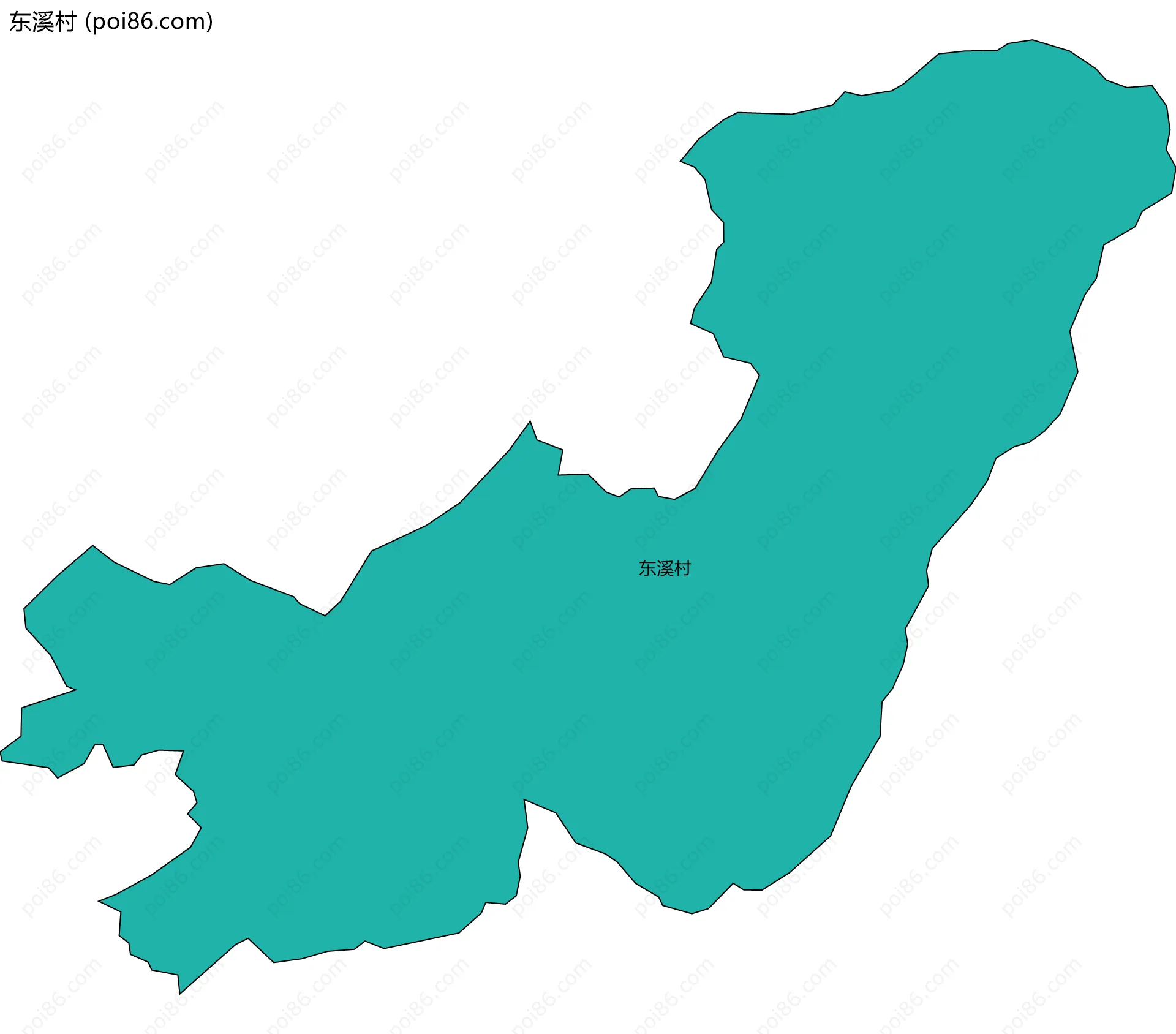 东溪村边界地图