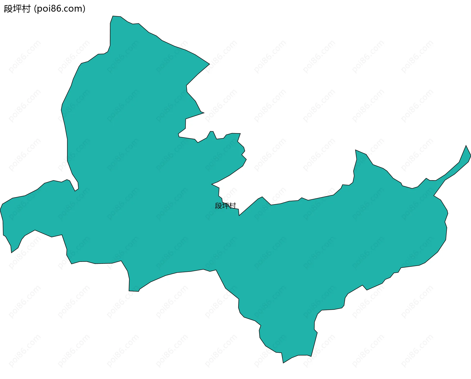 段坪村边界地图