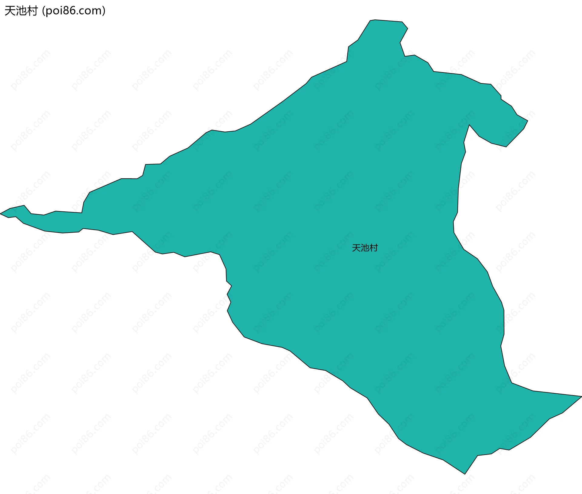 天池村边界地图