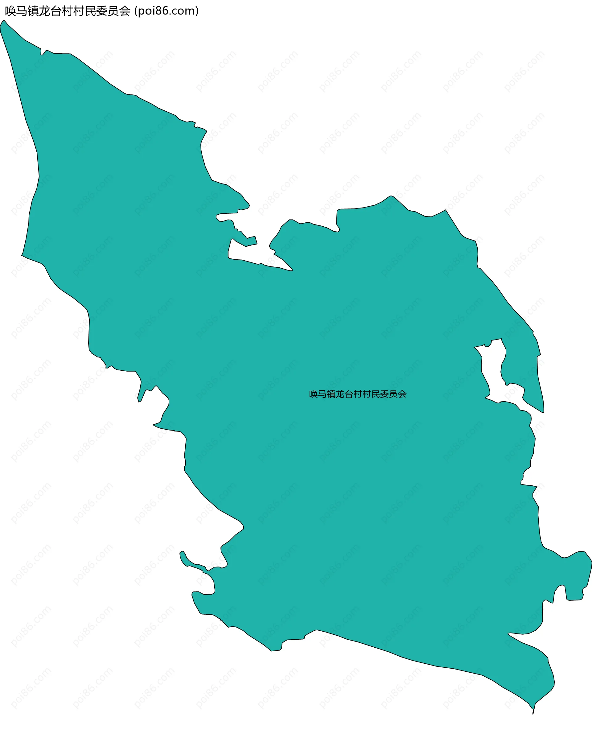 唤马镇龙台村村民委员会边界地图