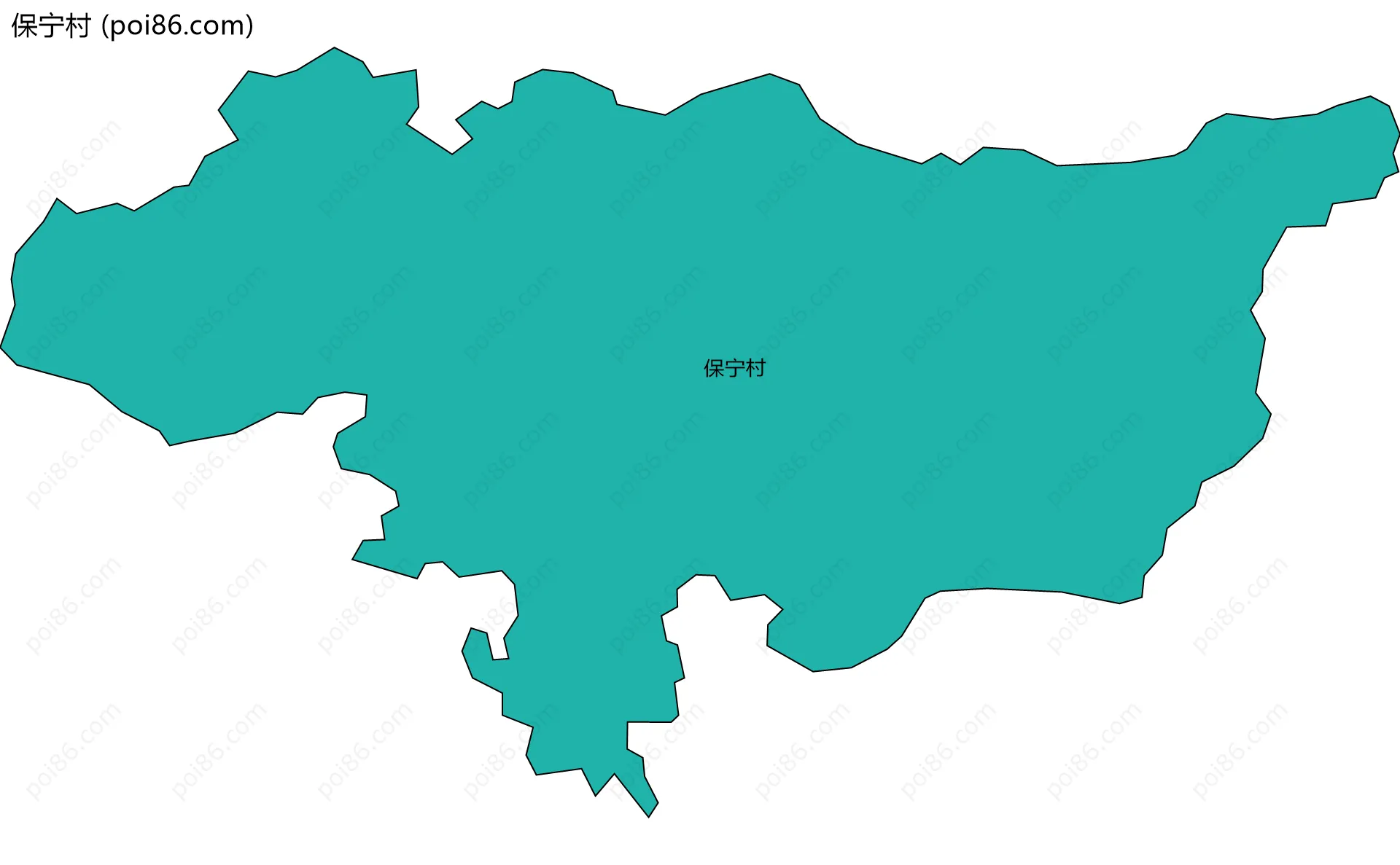 保宁村边界地图