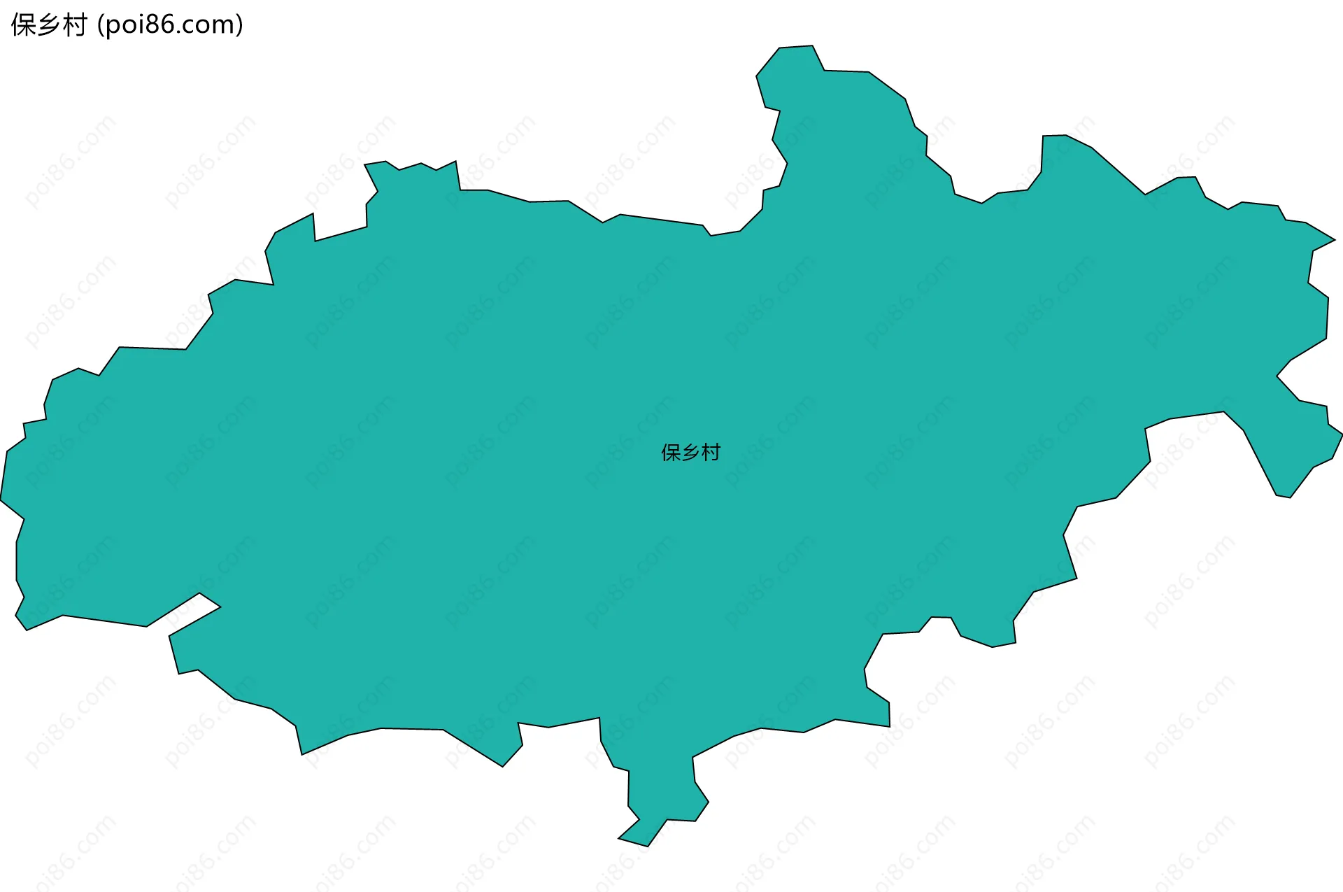 保乡村边界地图