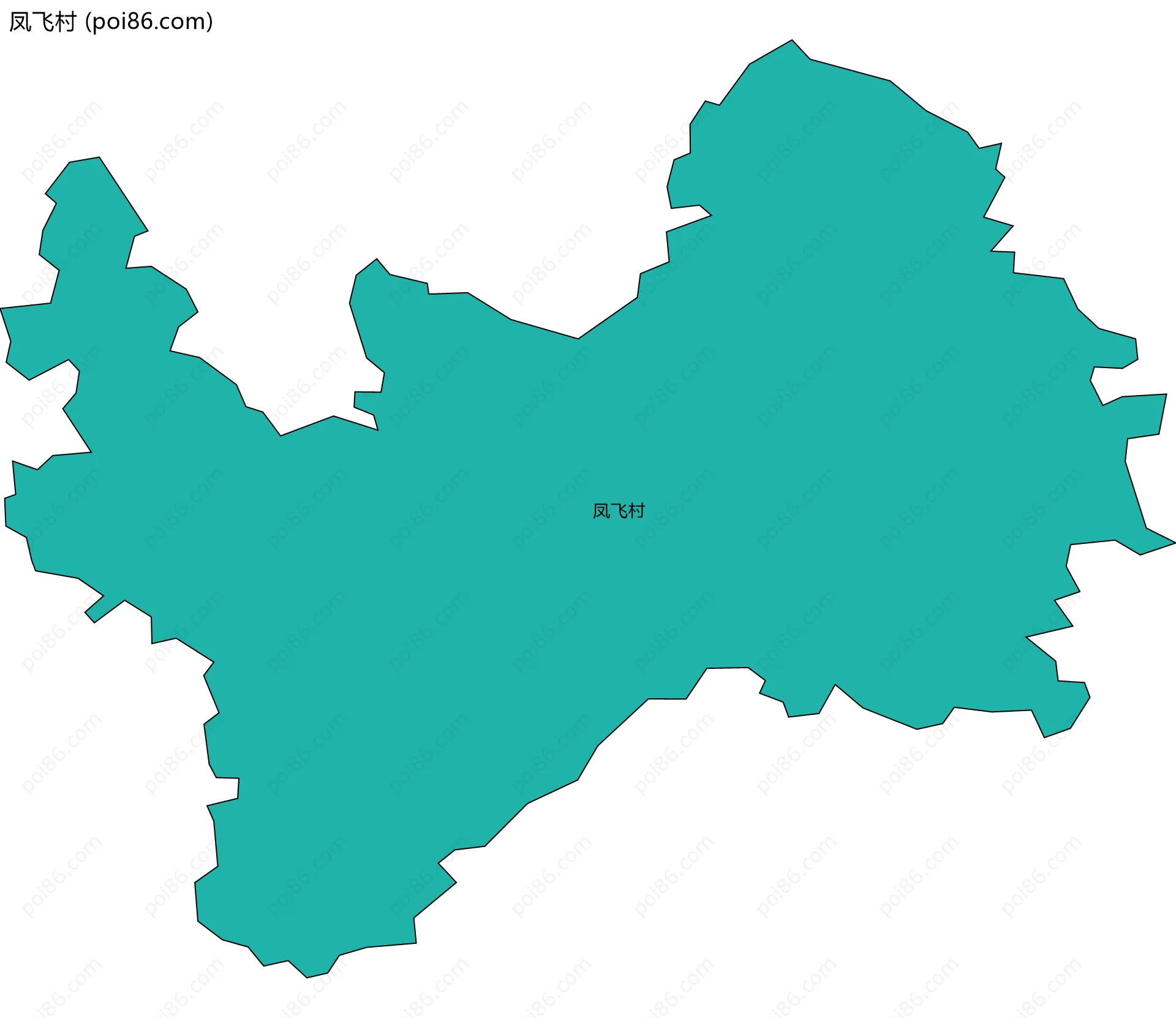 凤飞村边界地图