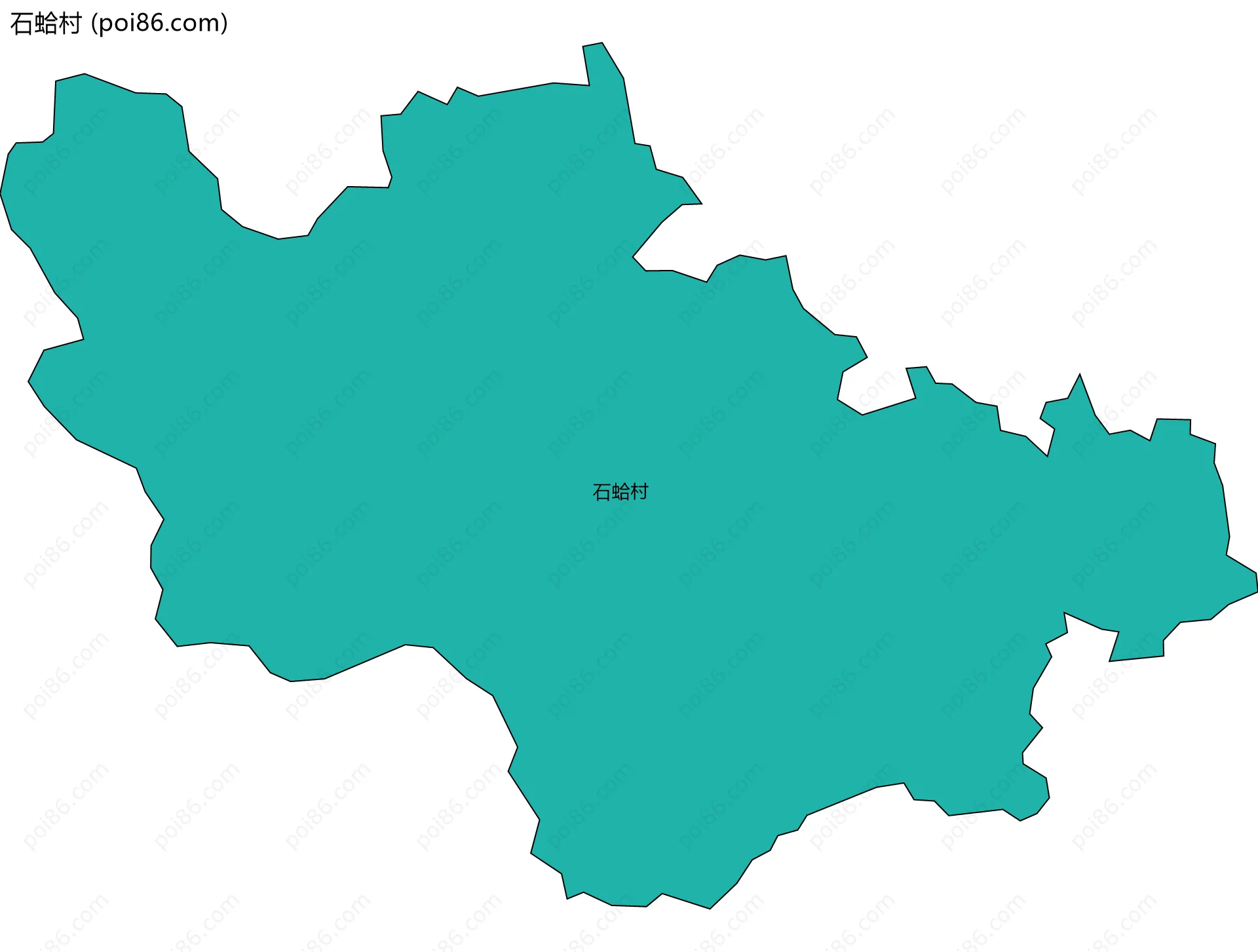 石蛤村边界地图