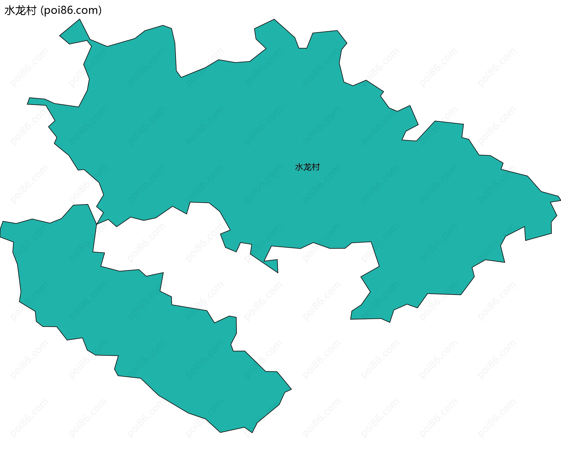 水龙村边界地图