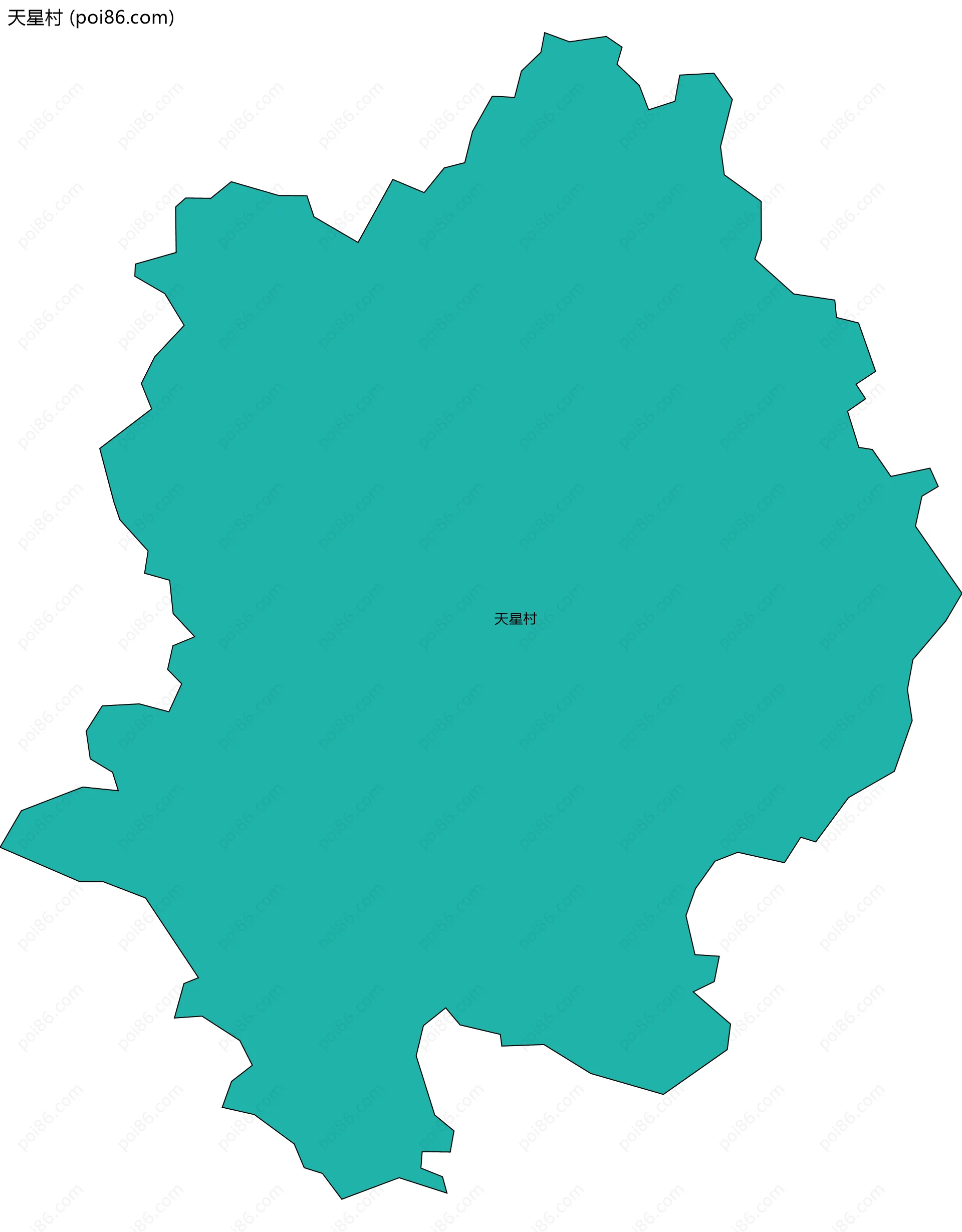 天星村边界地图