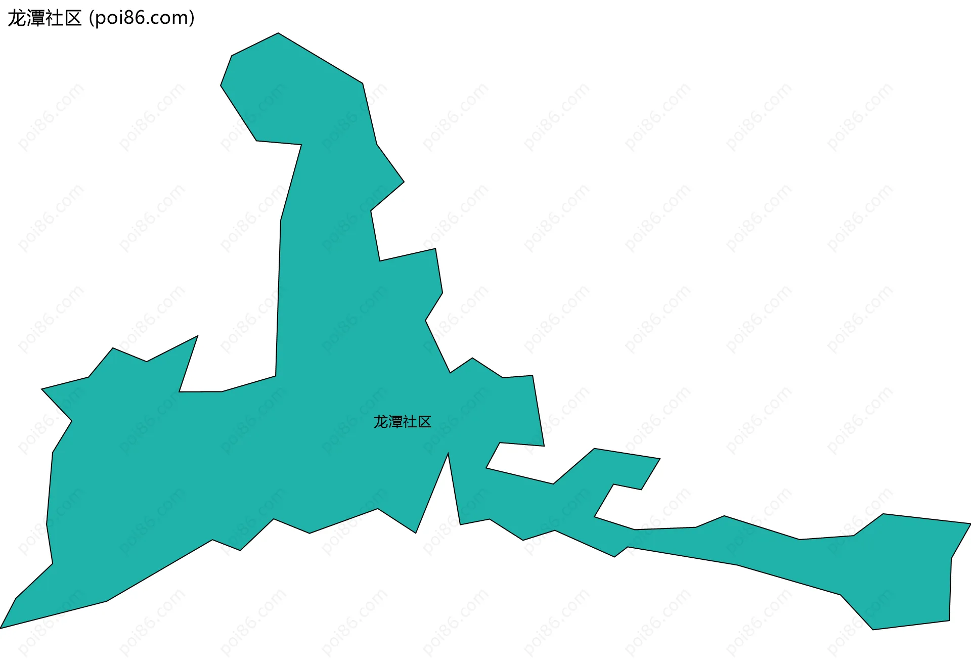 龙潭社区边界地图