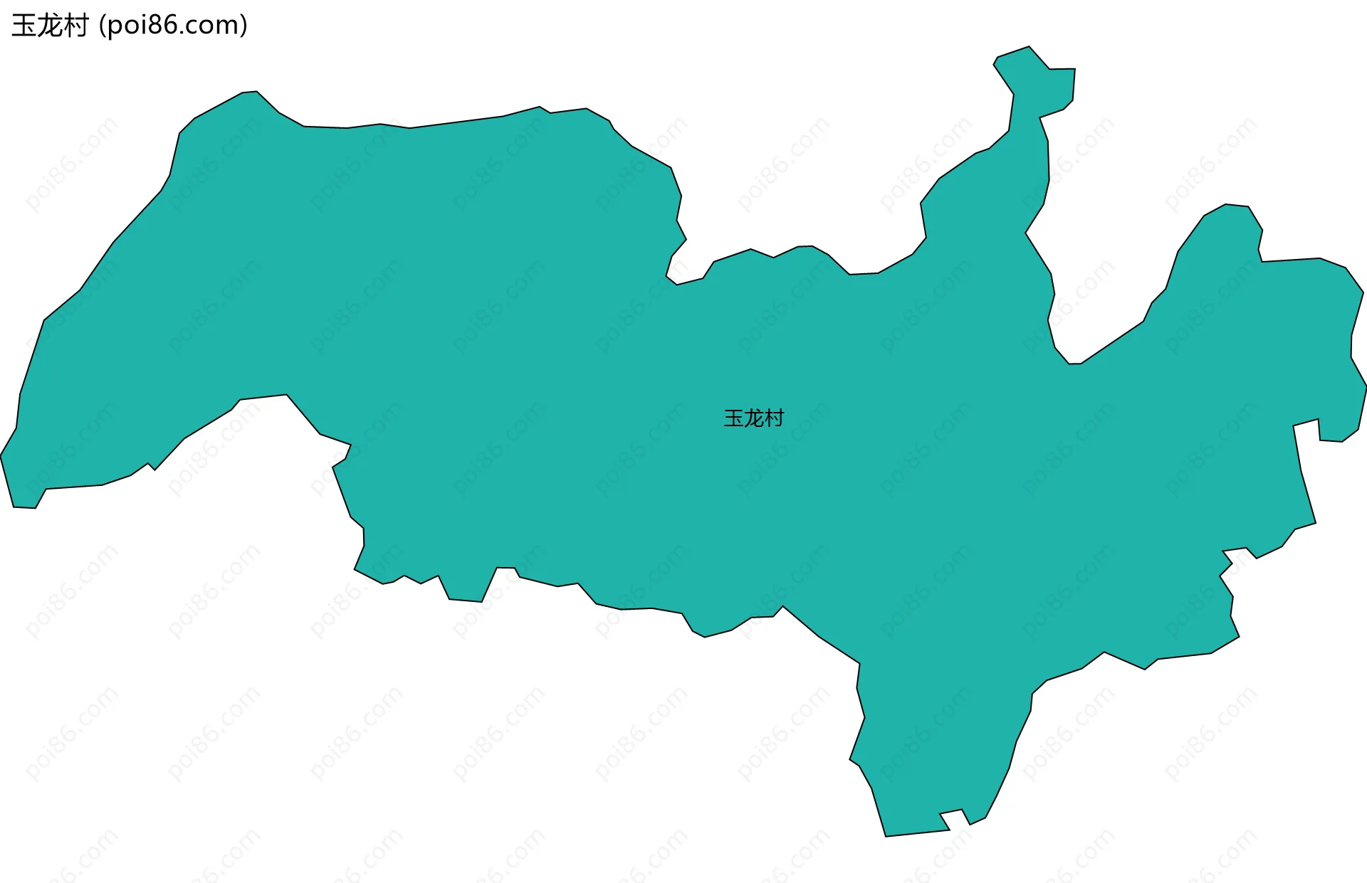 玉龙村边界地图